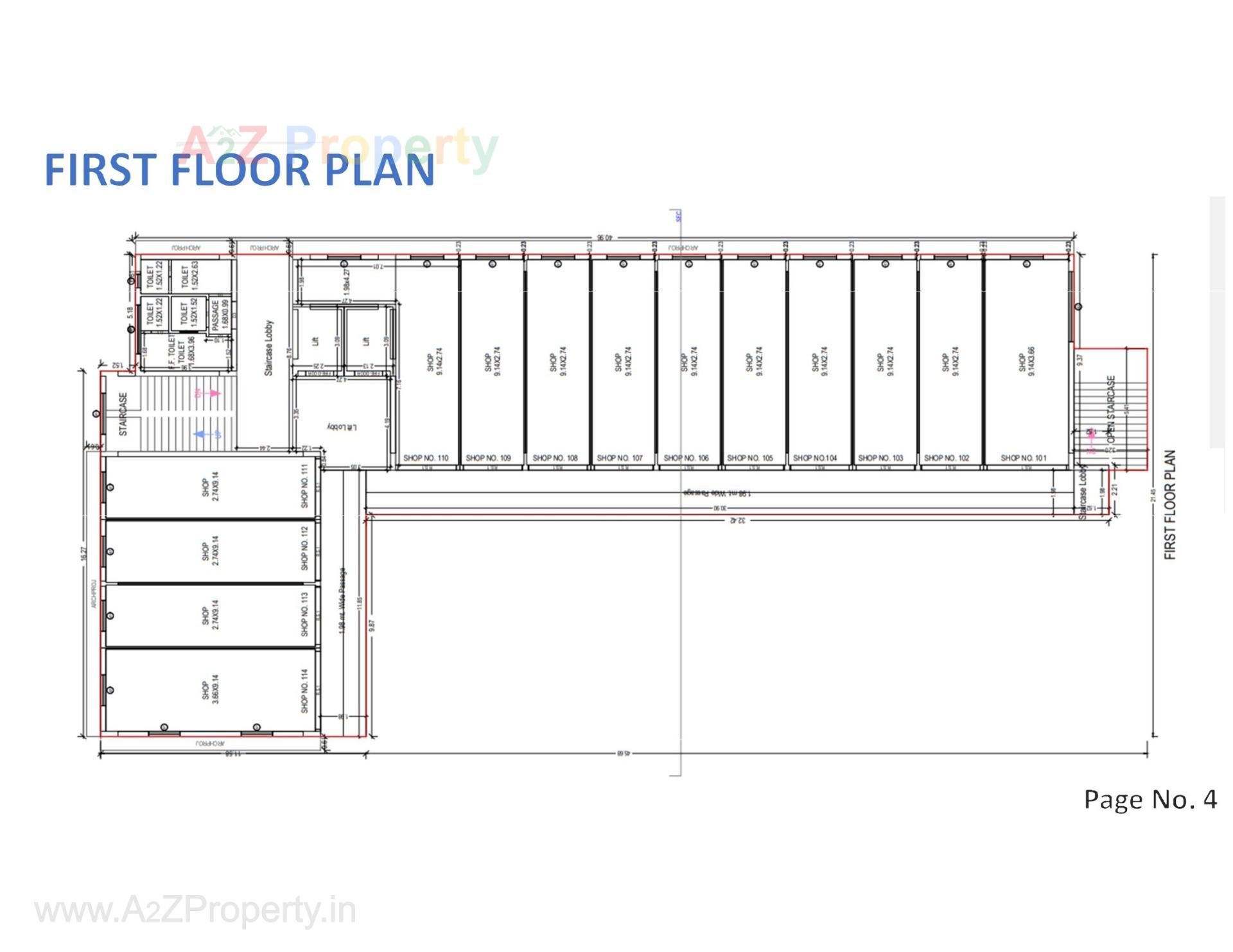 Layout of real estate project Shivalik located at Junagadh, Junagadh, Gujarat