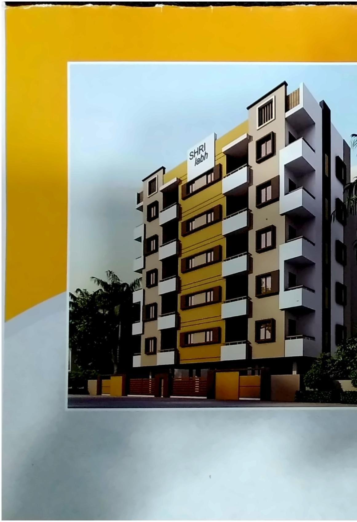 3D Elevation of real estate project Shree Labh located at Timbavadi, Junagadh, Gujarat