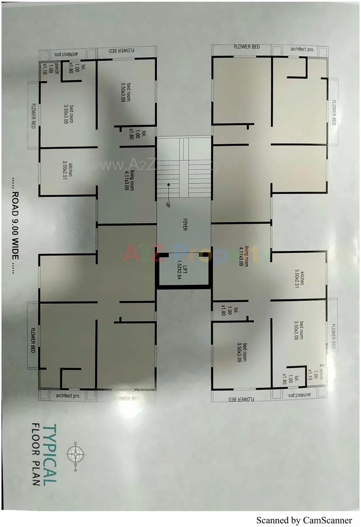 Layout of real estate project Shree Labh located at Timbavadi, Junagadh, Gujarat