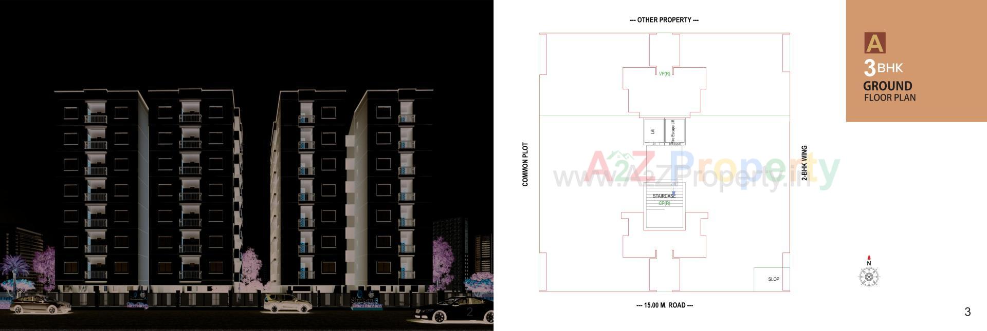Layout of real estate project Shukan A located at Zanzarda, Junagadh, Gujarat