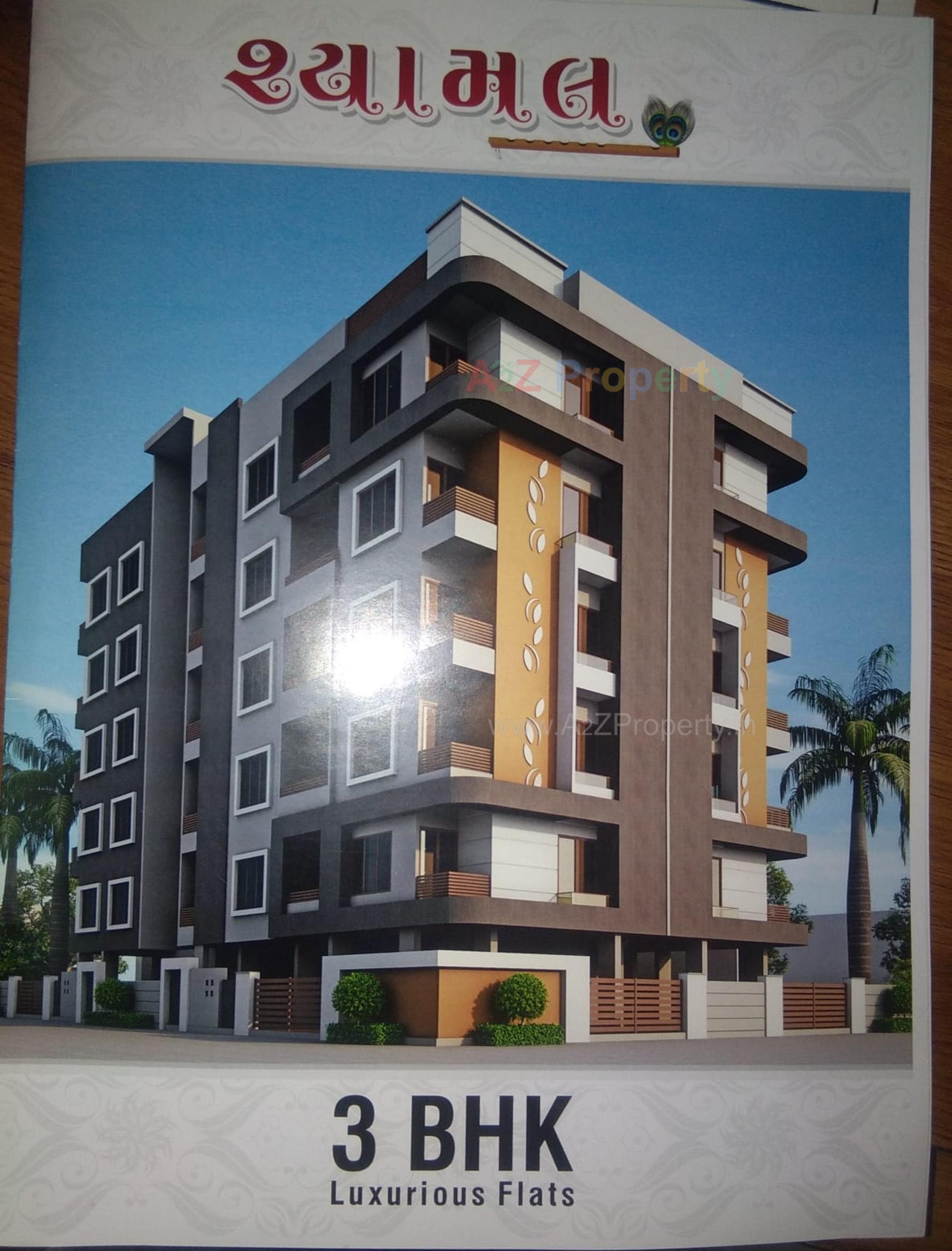 3D Elevation of real estate project Shyamal located at Jhajharda, Junagadh, Gujarat