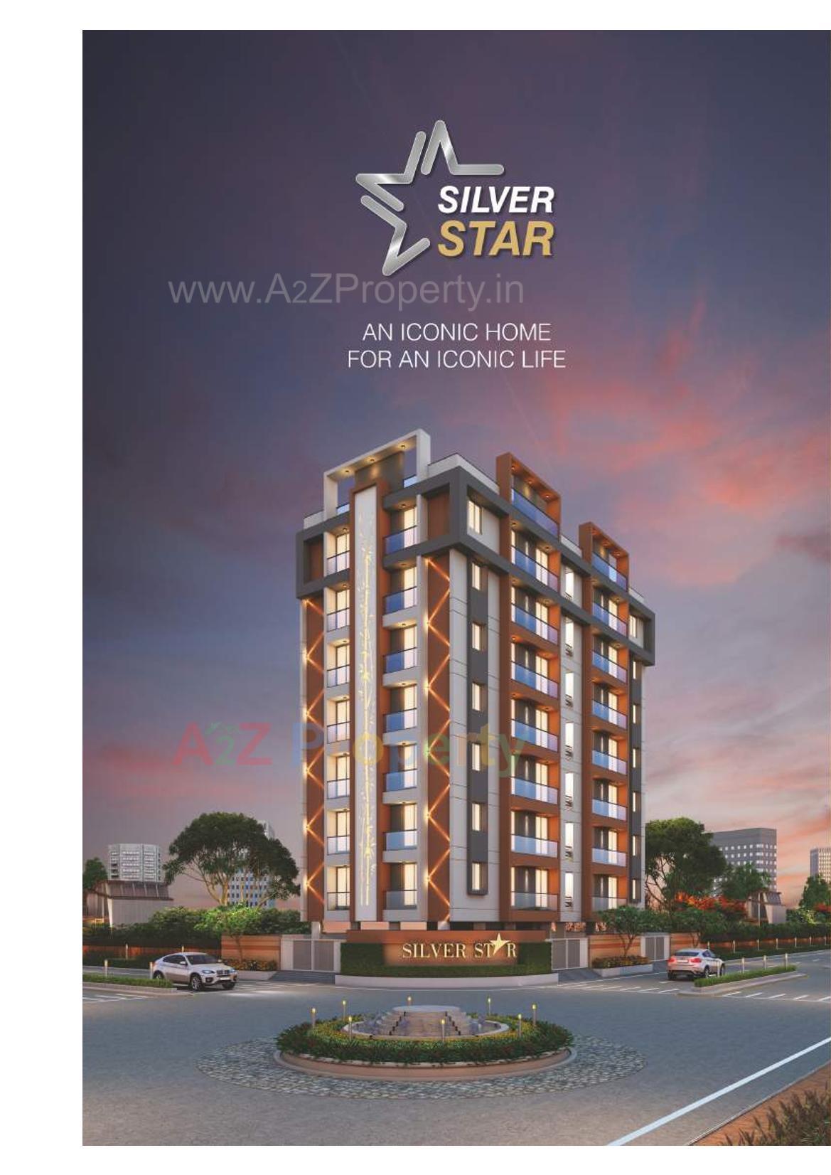 3D Elevation of real estate project Silver Star located at Timbavadi, Junagadh, Gujarat