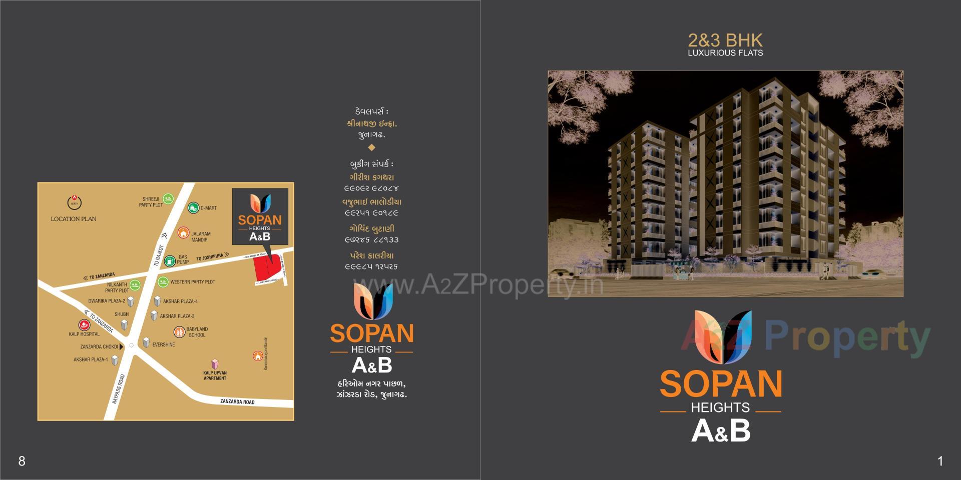  of real estate project Sopan Heights located at Zanzarda, Junagadh, Gujarat