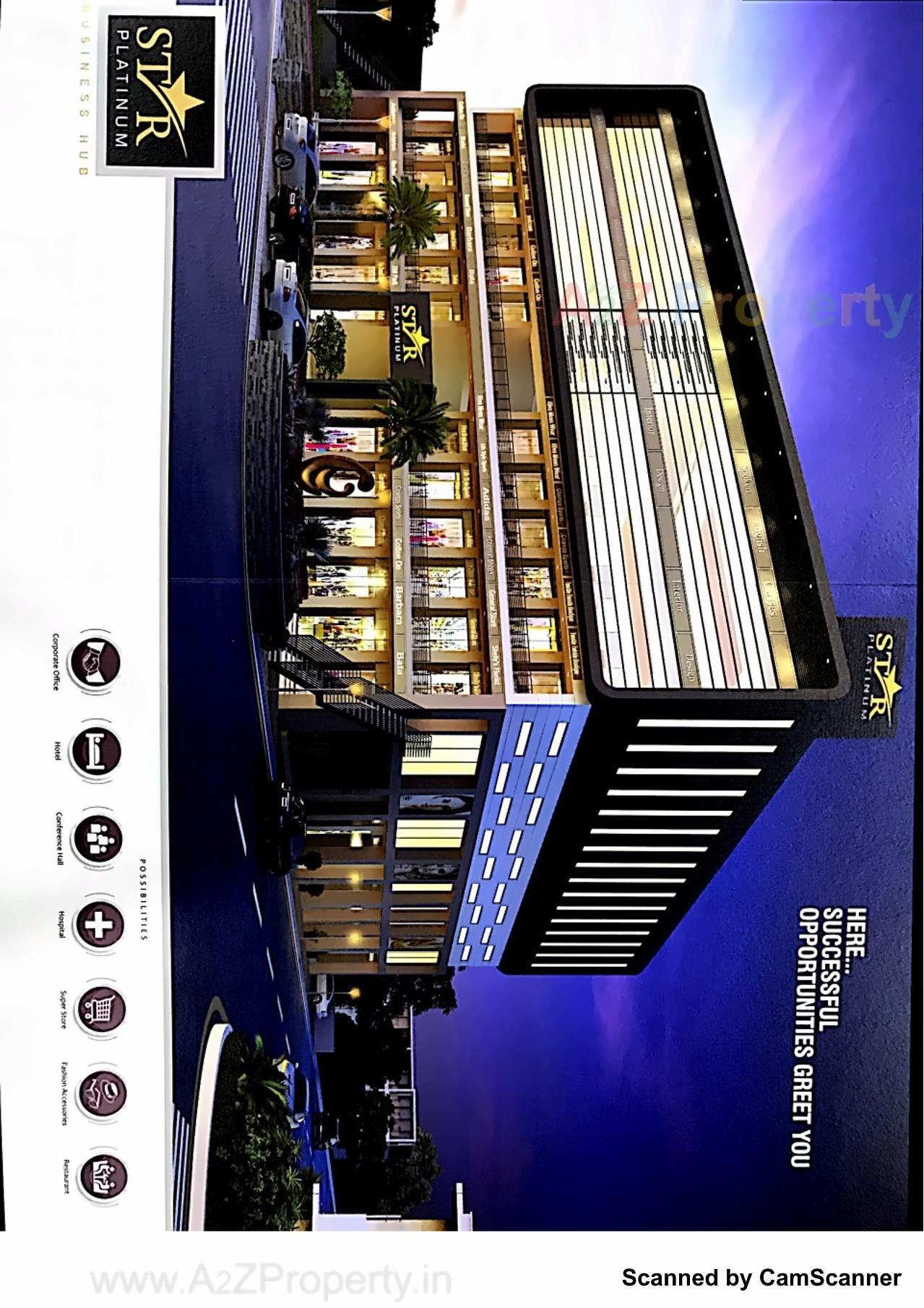 3D Elevation of real estate project Star Platinum located at Timbavadi, Junagadh, Gujarat