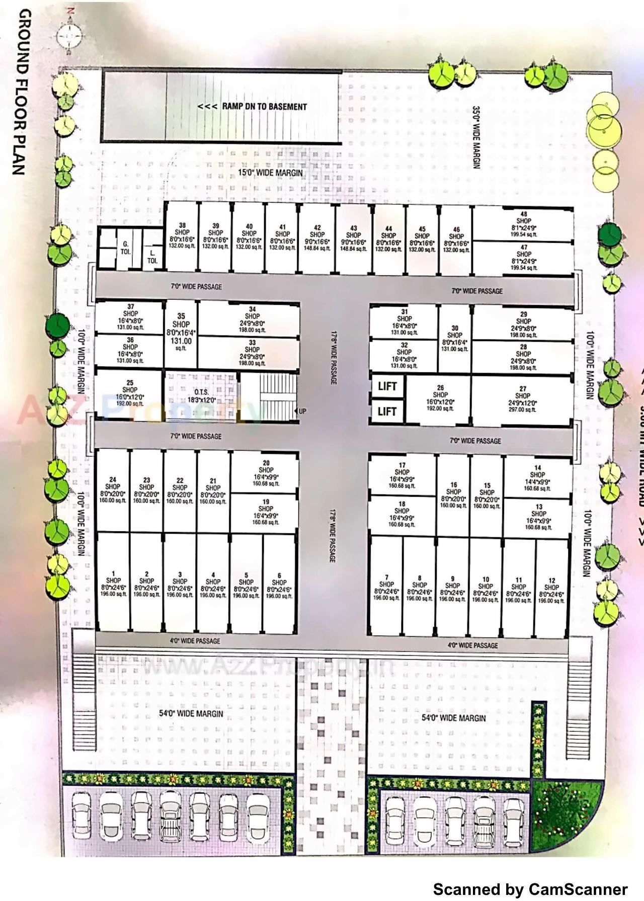Layout of real estate project Star Platinum located at Timbavadi, Junagadh, Gujarat