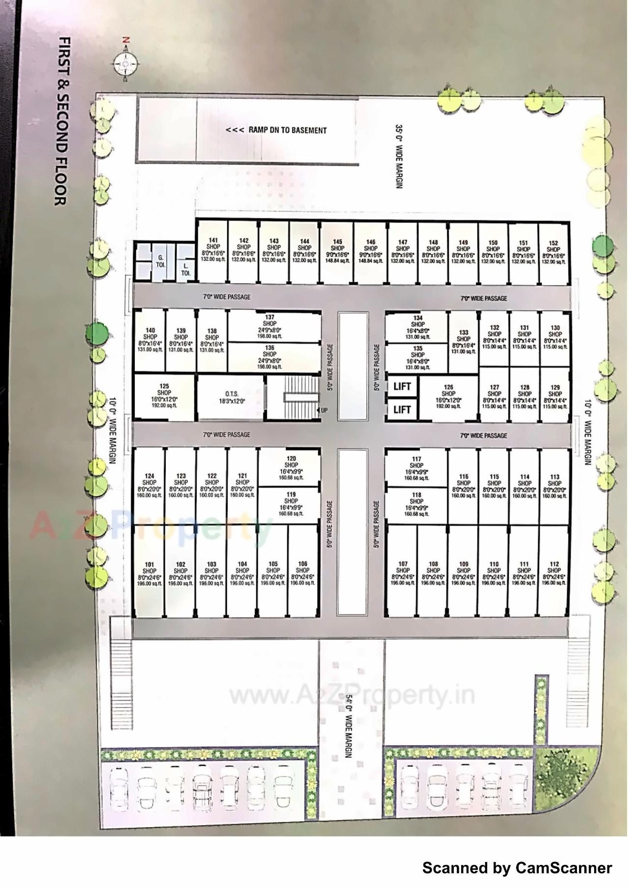 Layout of real estate project Star Platinum located at Timbavadi, Junagadh, Gujarat
