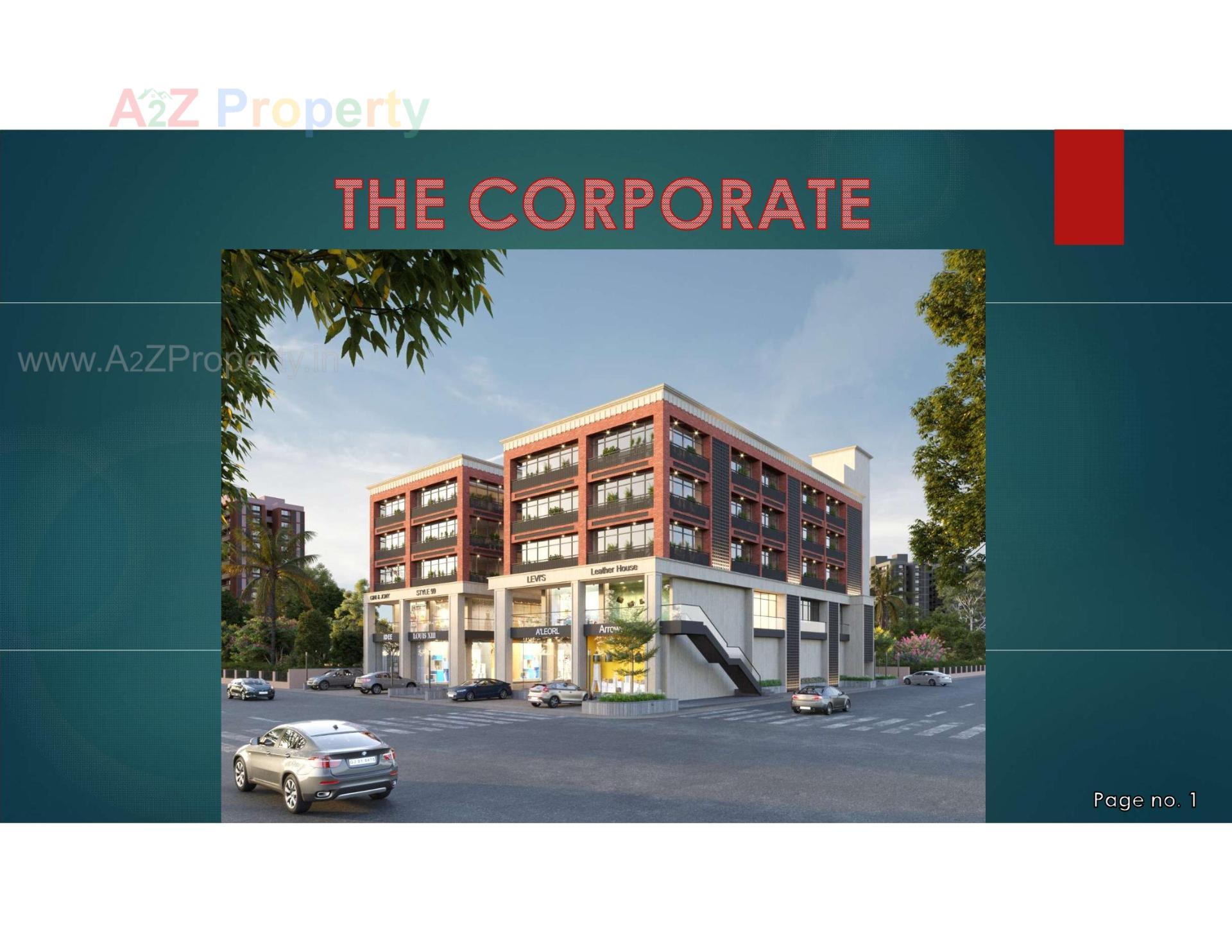 3D Elevation of real estate project The Corporate located at Junagadh, Junagadh, Gujarat