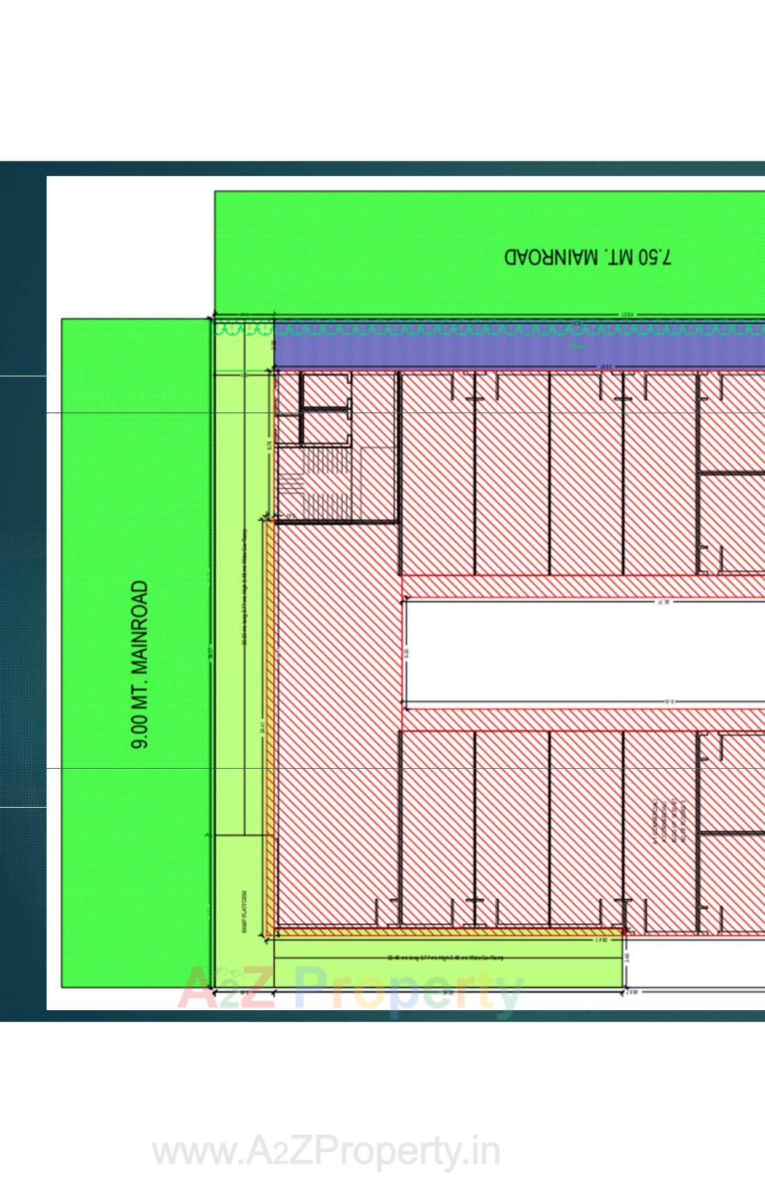 Layout of real estate project The Corporate located at Junagadh, Junagadh, Gujarat