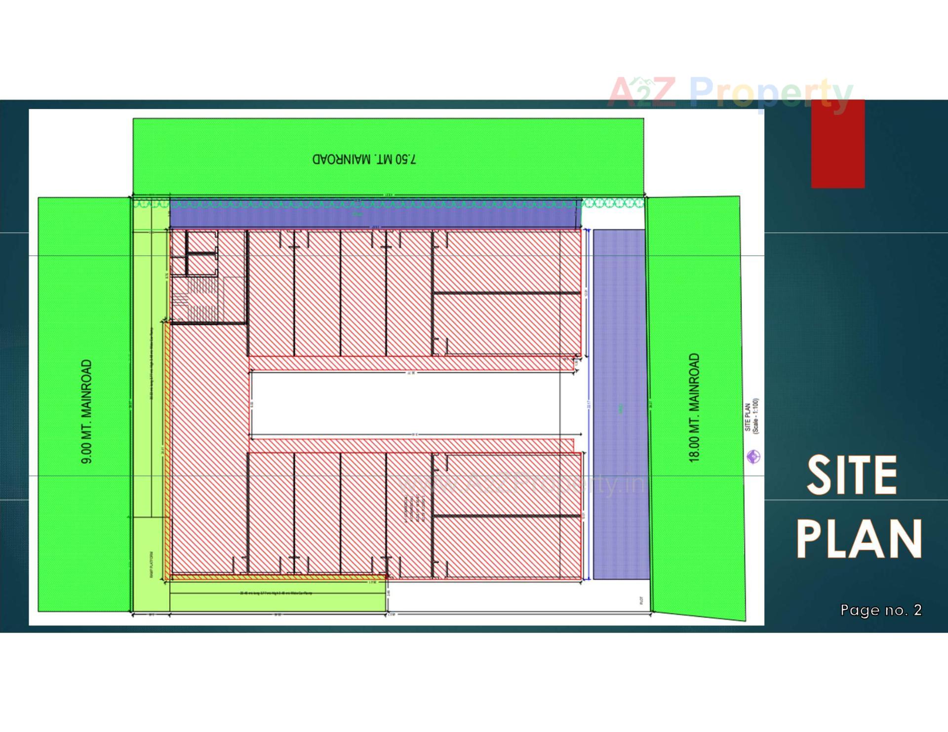 Layout of real estate project The Corporate located at Junagadh, Junagadh, Gujarat