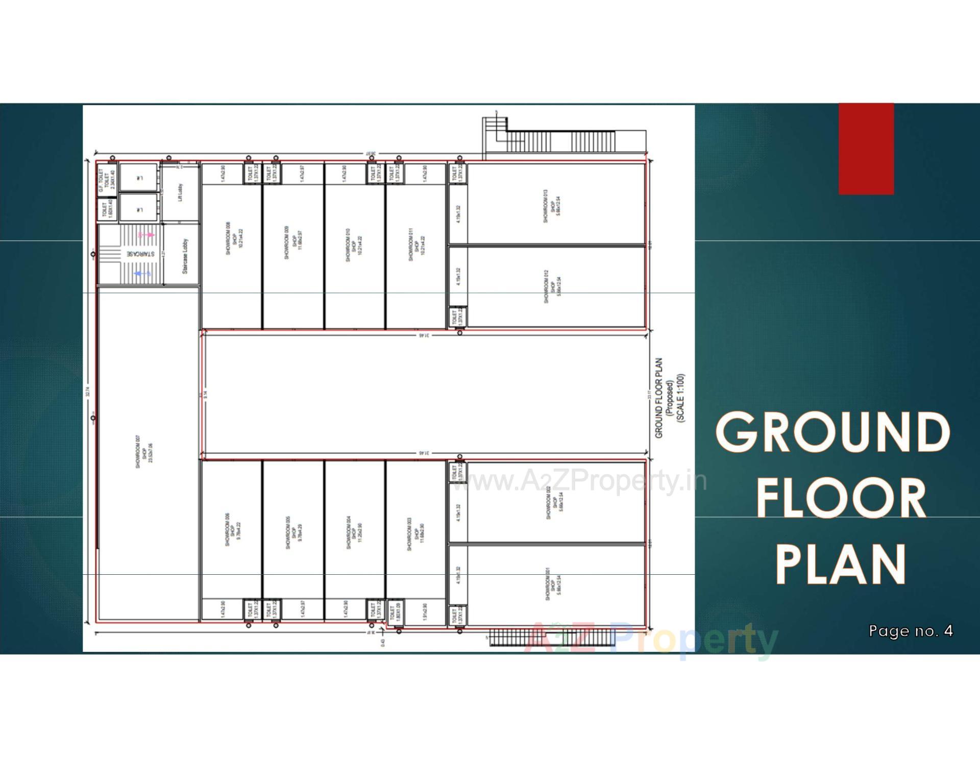 Layout of real estate project The Corporate located at Junagadh, Junagadh, Gujarat