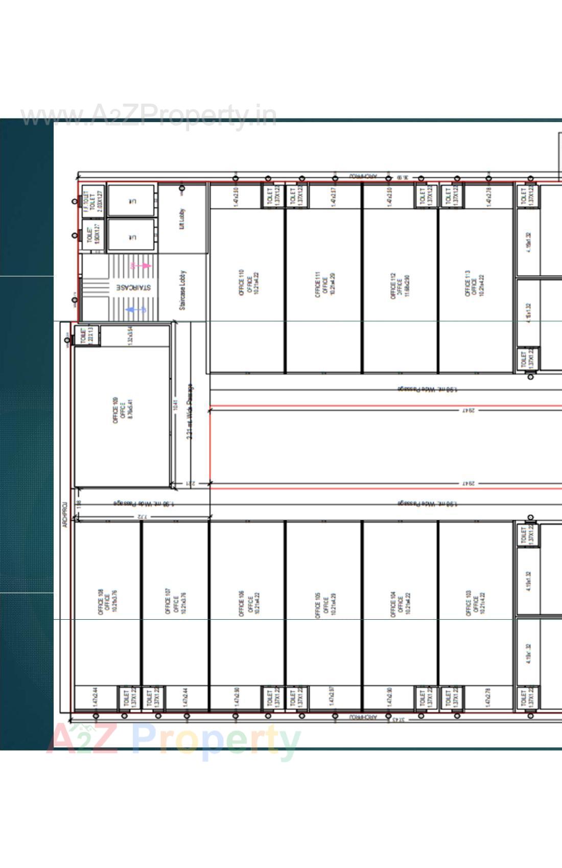 Layout of real estate project The Corporate located at Junagadh, Junagadh, Gujarat