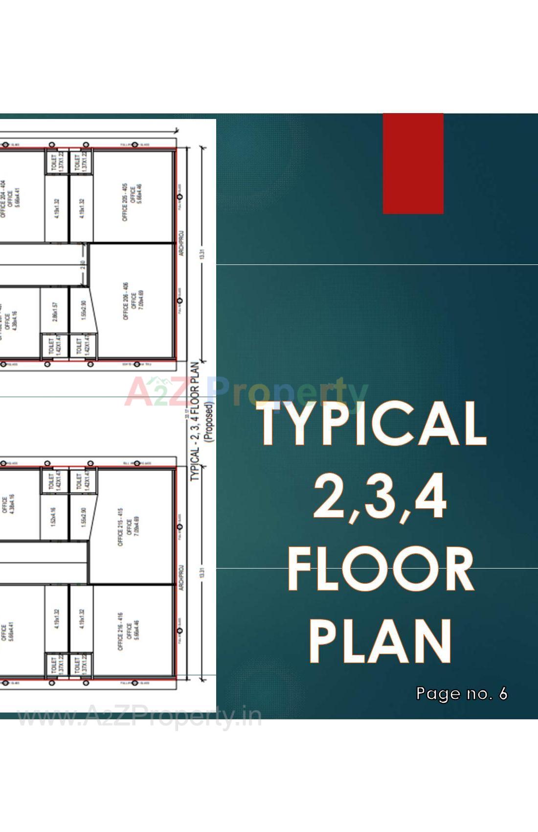 Layout of real estate project The Corporate located at Junagadh, Junagadh, Gujarat