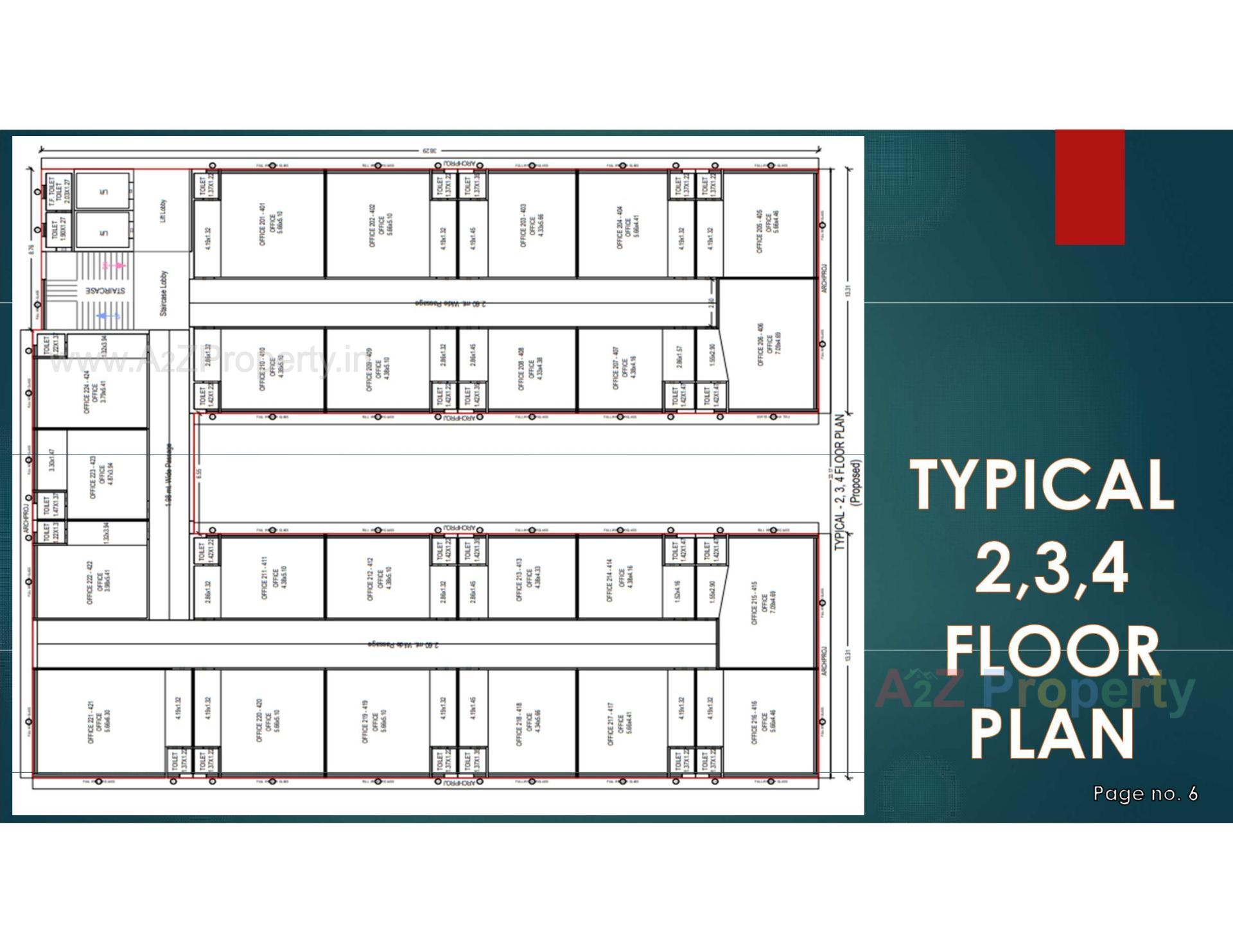Layout of real estate project The Corporate located at Junagadh, Junagadh, Gujarat