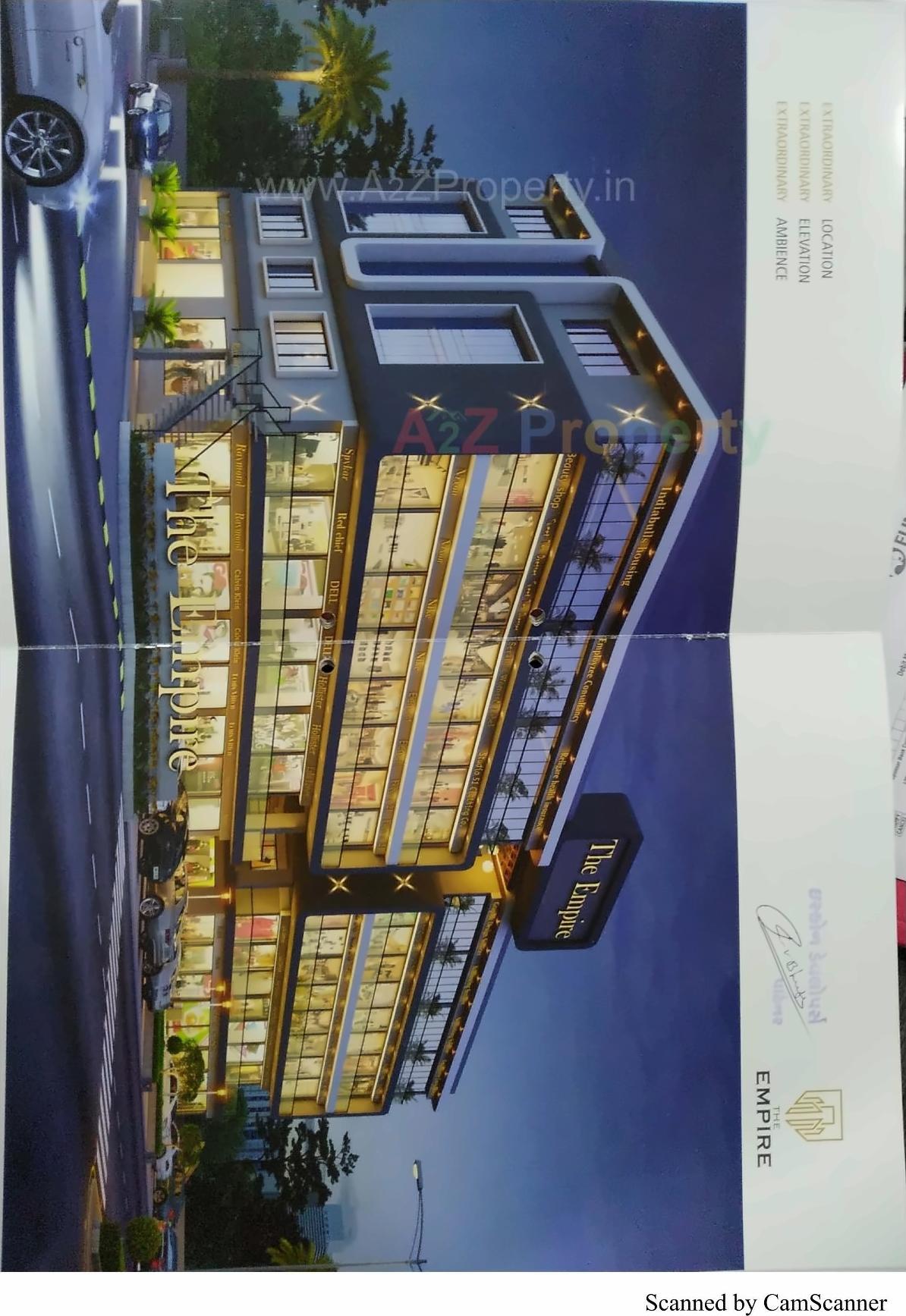 3D Elevation of real estate project The Empire located at Motipalace-township-1, Junagadh, Gujarat