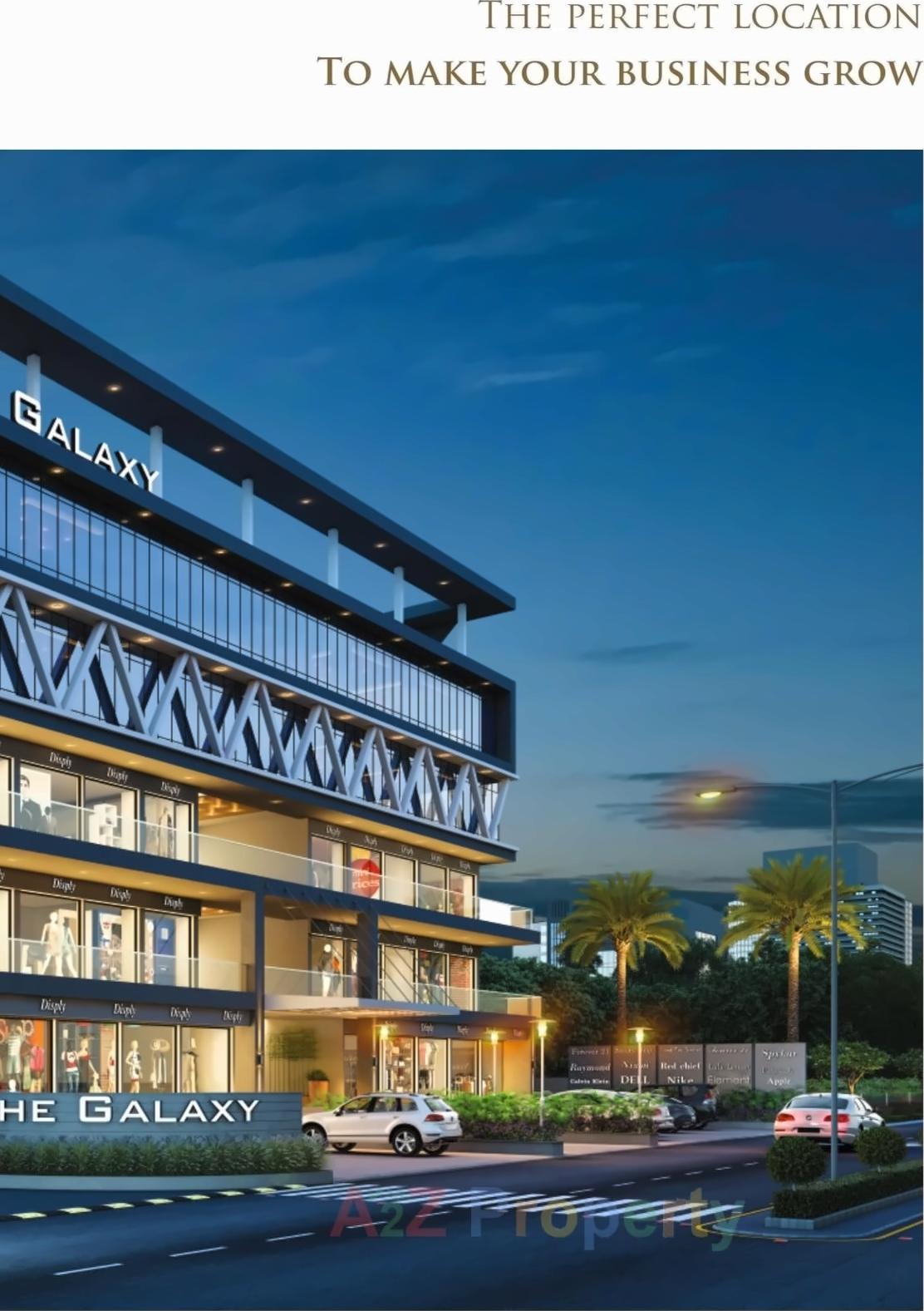 3D Elevation of real estate project The Galaxy located at Timbavadi, Junagadh, Gujarat