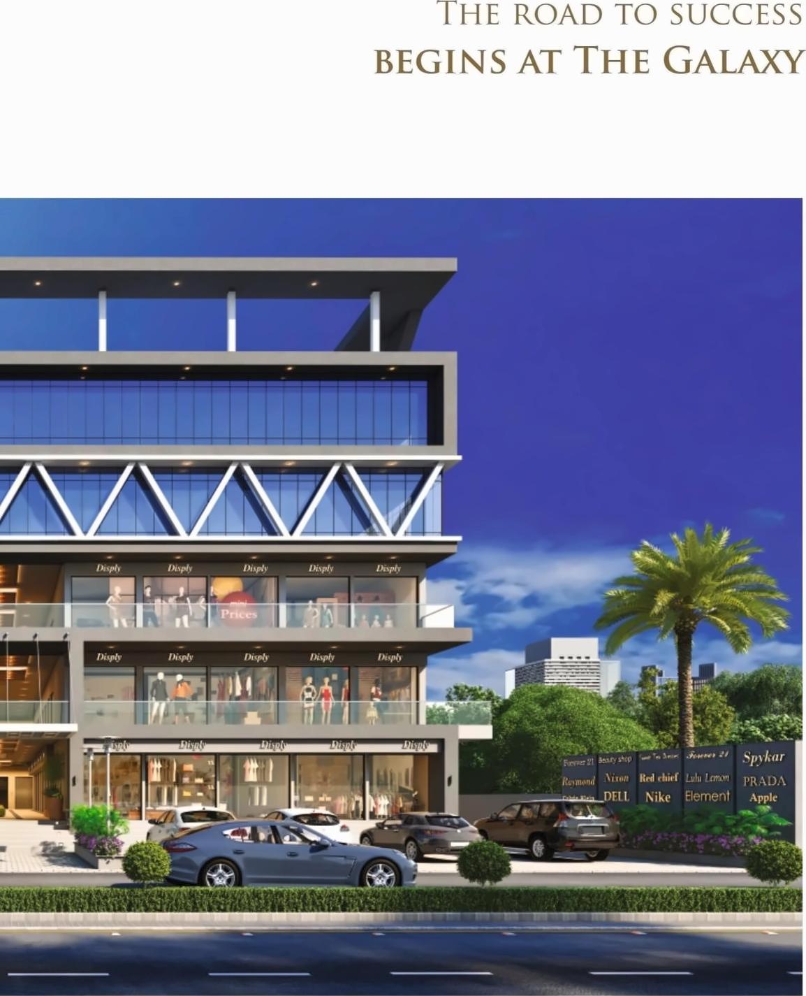 3D Elevation of real estate project The Galaxy located at Timbavadi, Junagadh, Gujarat