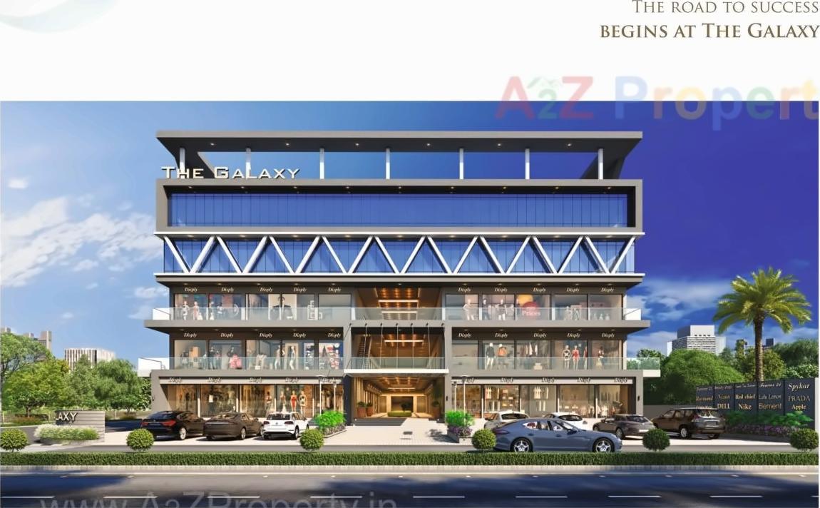 3D Elevation of real estate project The Galaxy located at Timbavadi, Junagadh, Gujarat