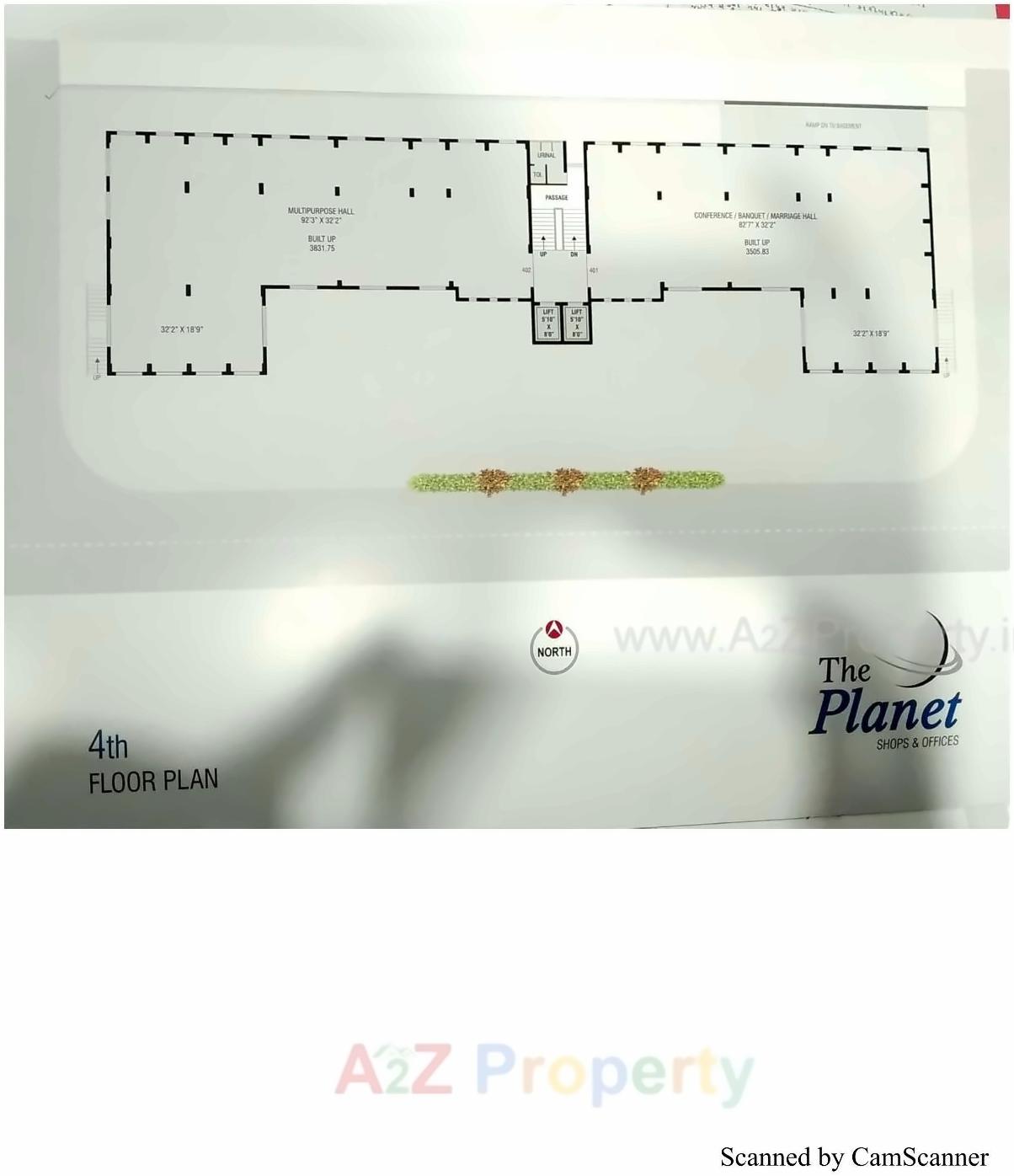 Layout of real estate project The Planet located at Shapur, Junagadh, Gujarat