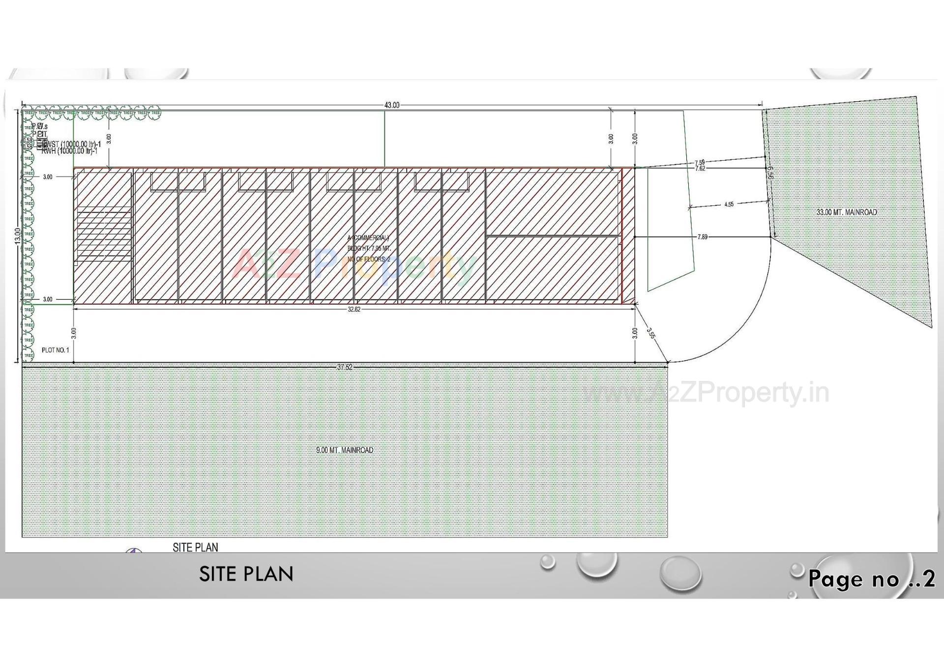 Layout of real estate project Tulip located at Timbavadi, Junagadh, Gujarat