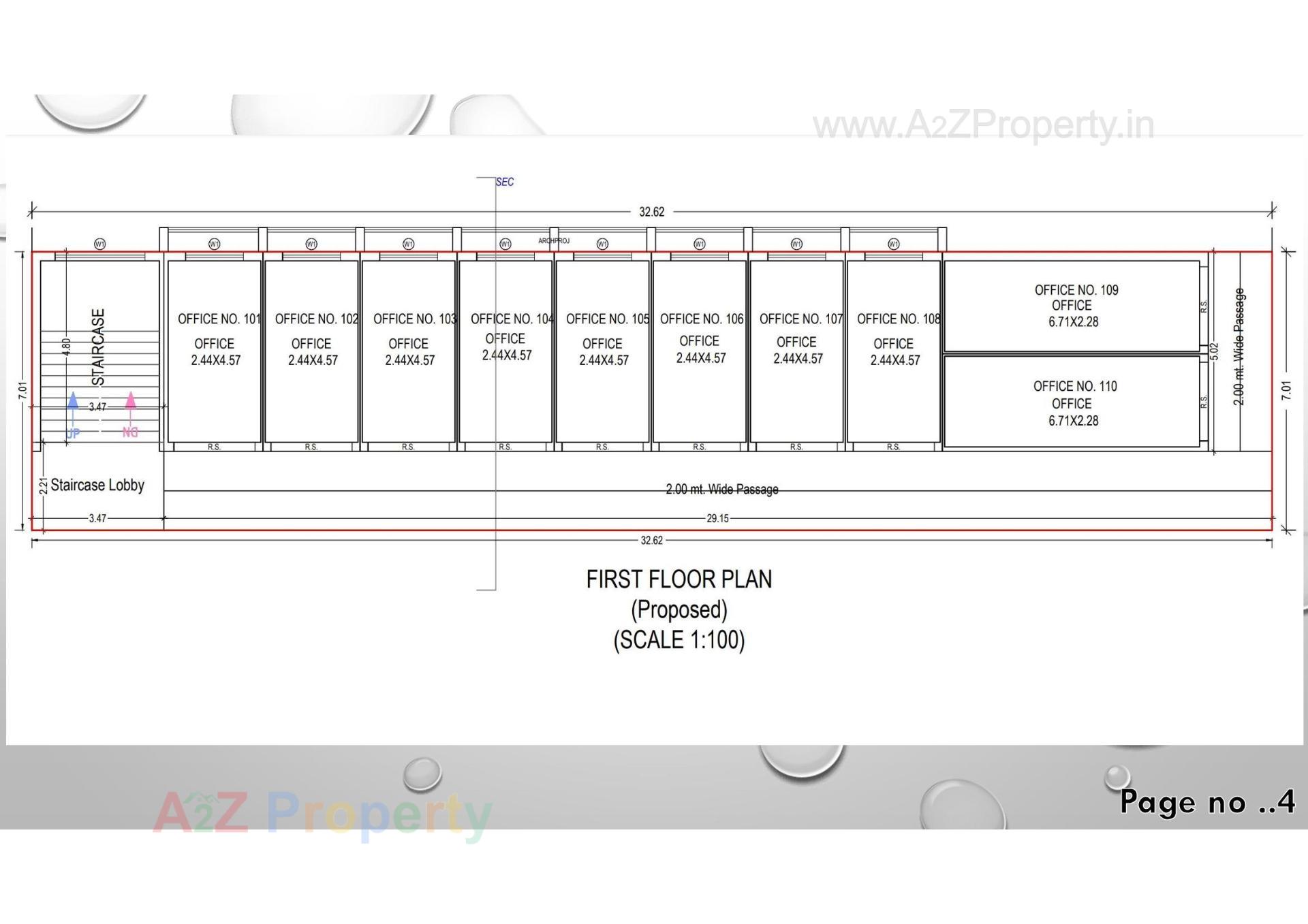Layout of real estate project Tulip located at Timbavadi, Junagadh, Gujarat