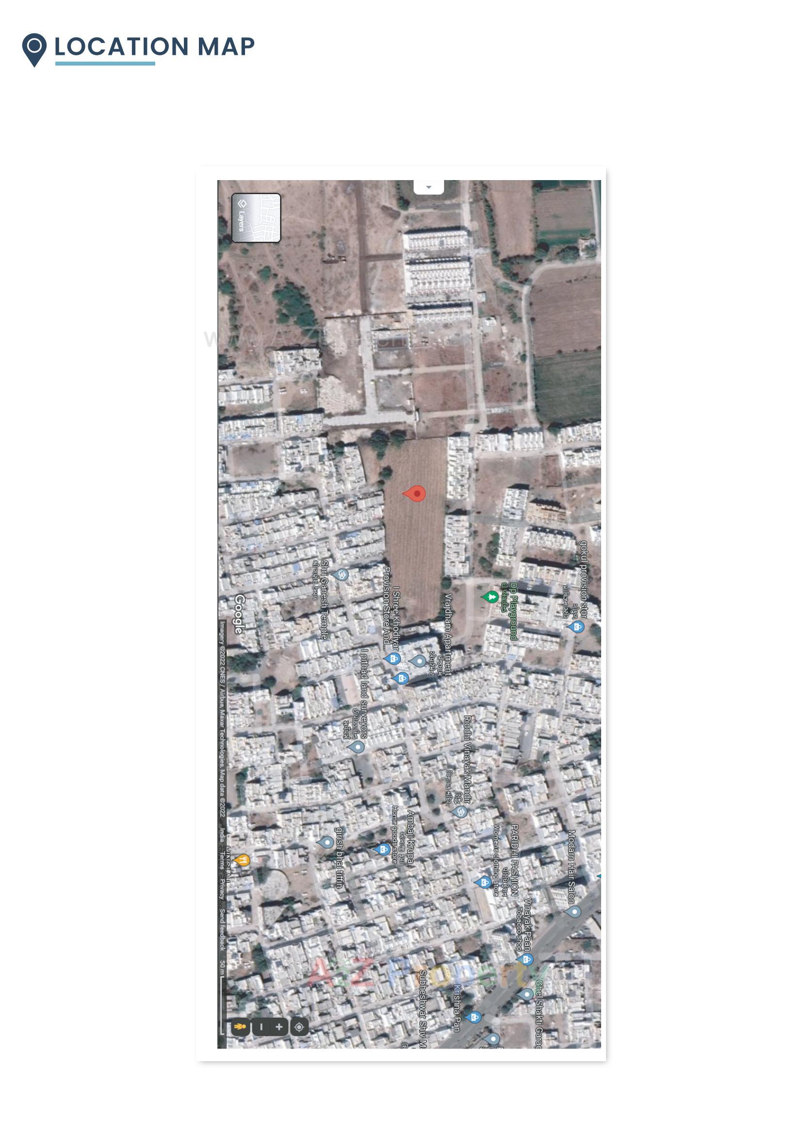Layout of real estate project Tulsi Park located at Joshipara, Junagadh, Gujarat