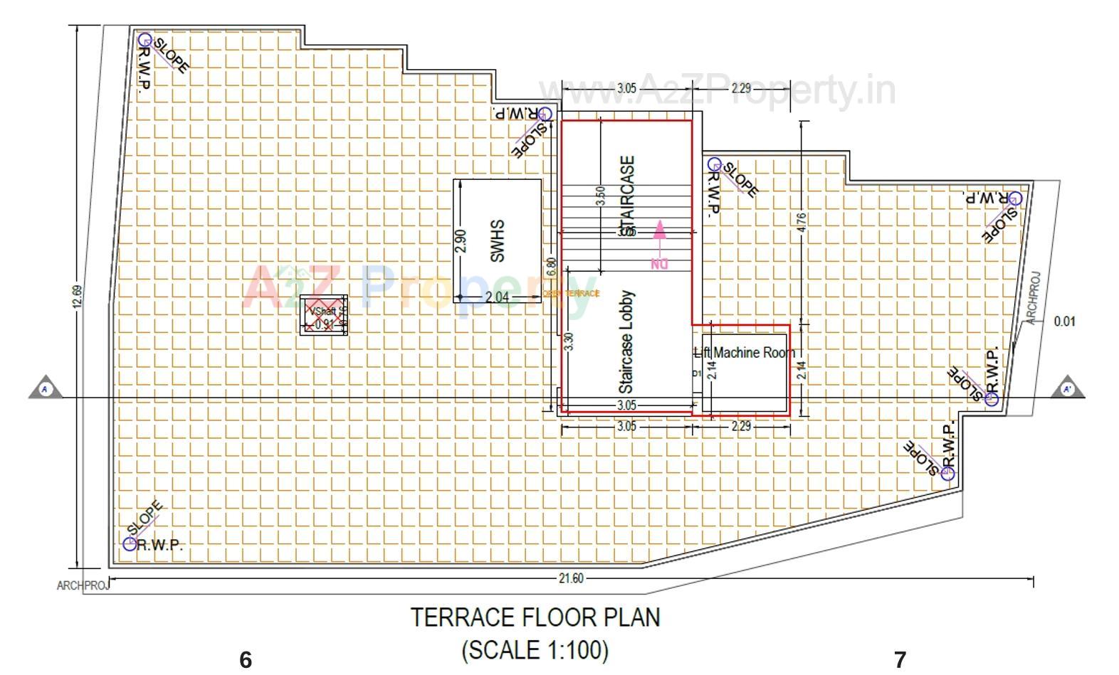Layout of real estate project Tulsivan located at Zanzarda, Junagadh, Gujarat