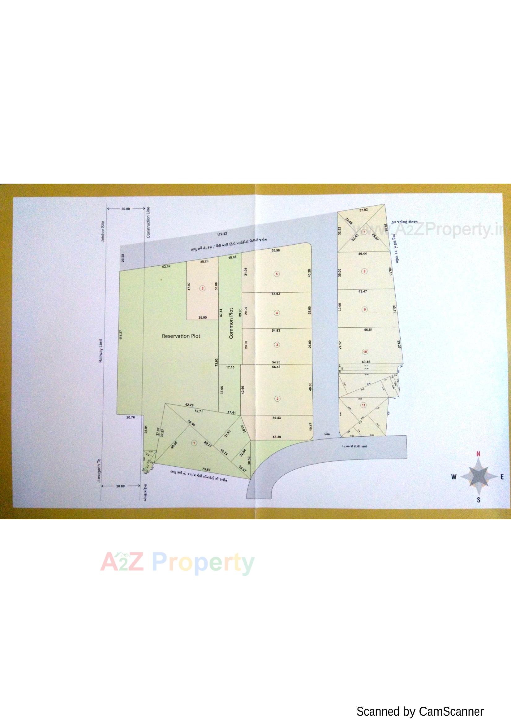 Layout of real estate project Ved located at Junagadh, Junagadh, Gujarat