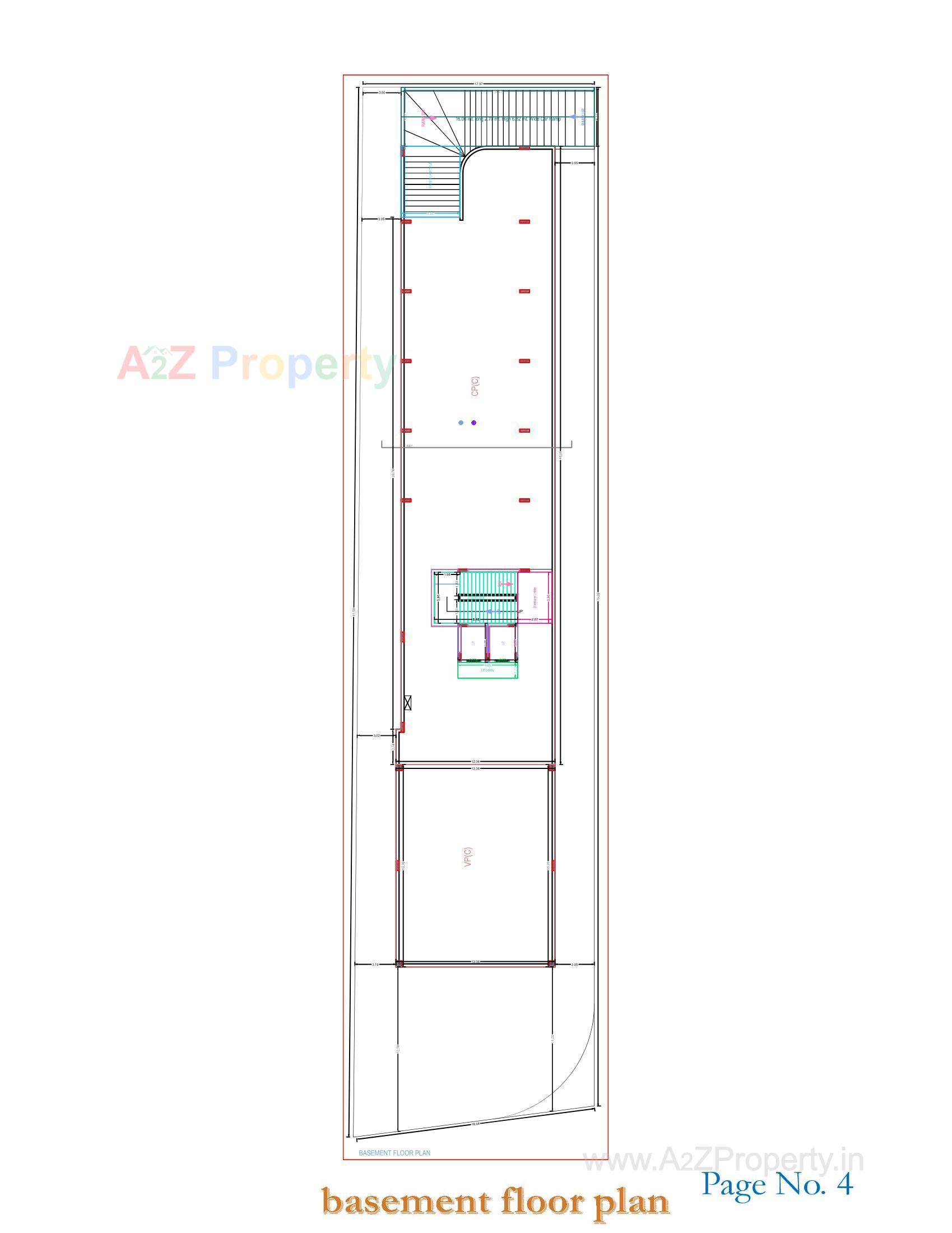 Layout of real estate project Vinayak Prime located at Timbavadi, Junagadh, Gujarat