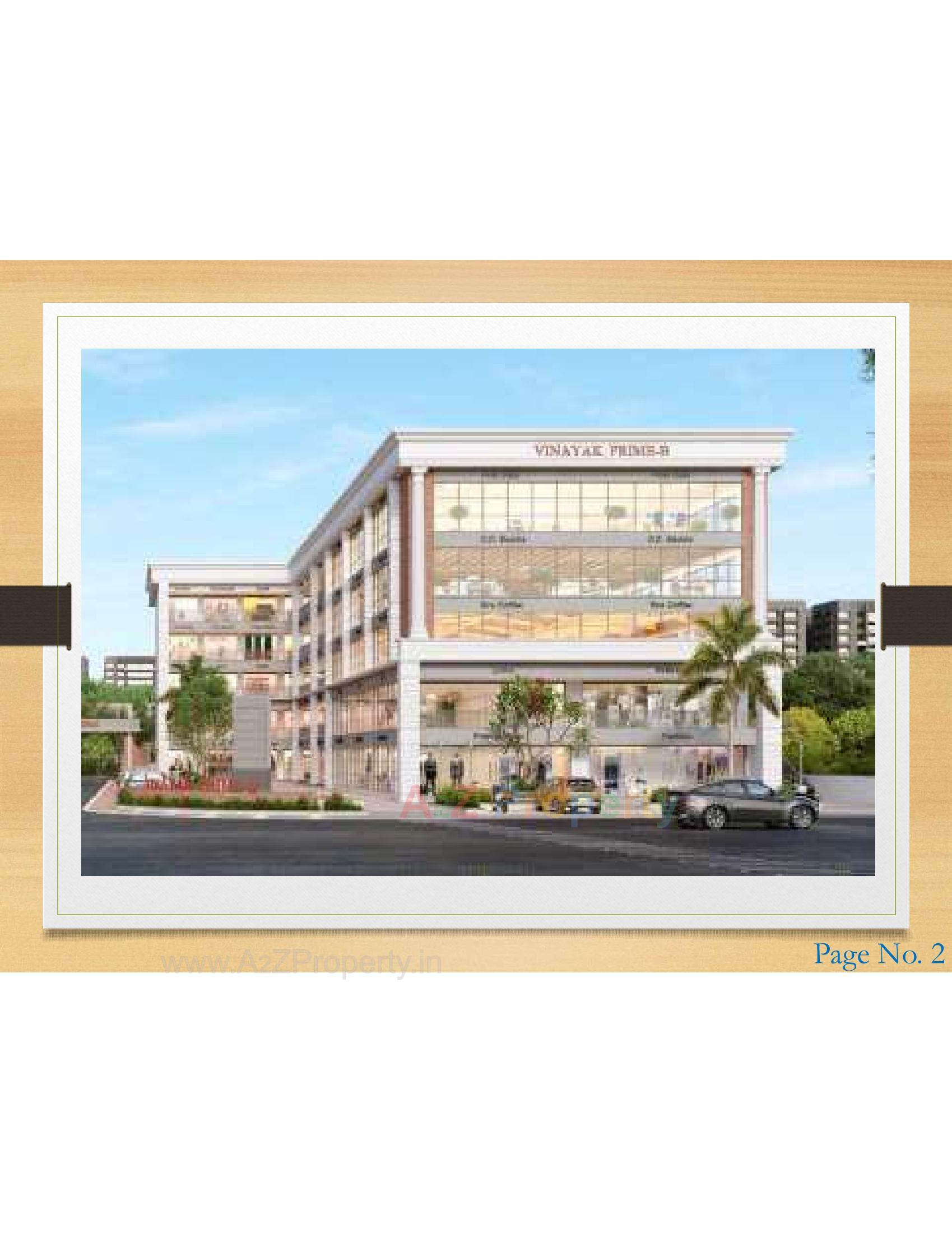 3D Elevation of real estate project Vinayak Prime located at Timbavadi, Junagadh, Gujarat