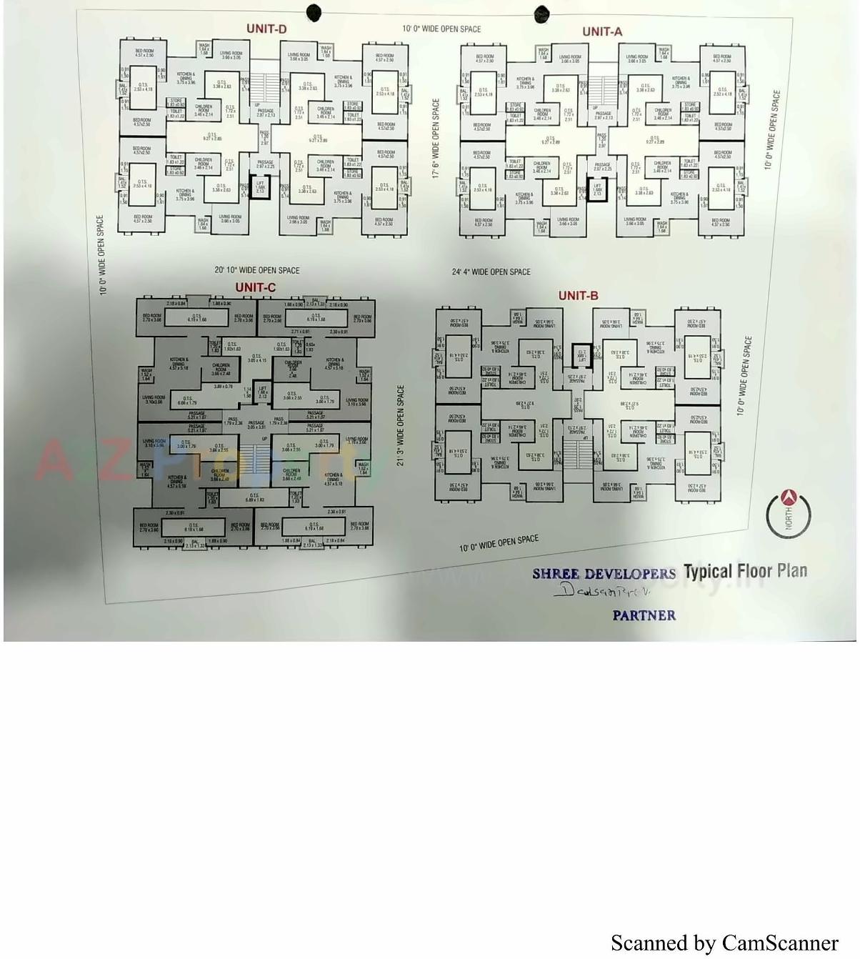 Layout of real estate project Vinayak Residency located at Zanzarda, Junagadh, Gujarat