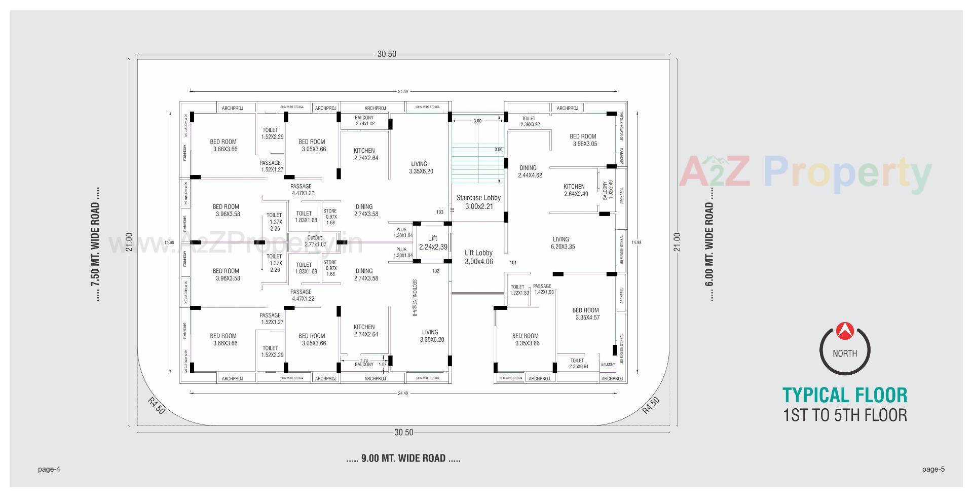 Layout of real estate project Vraj Vatika located at Junagadh, Junagadh, Gujarat