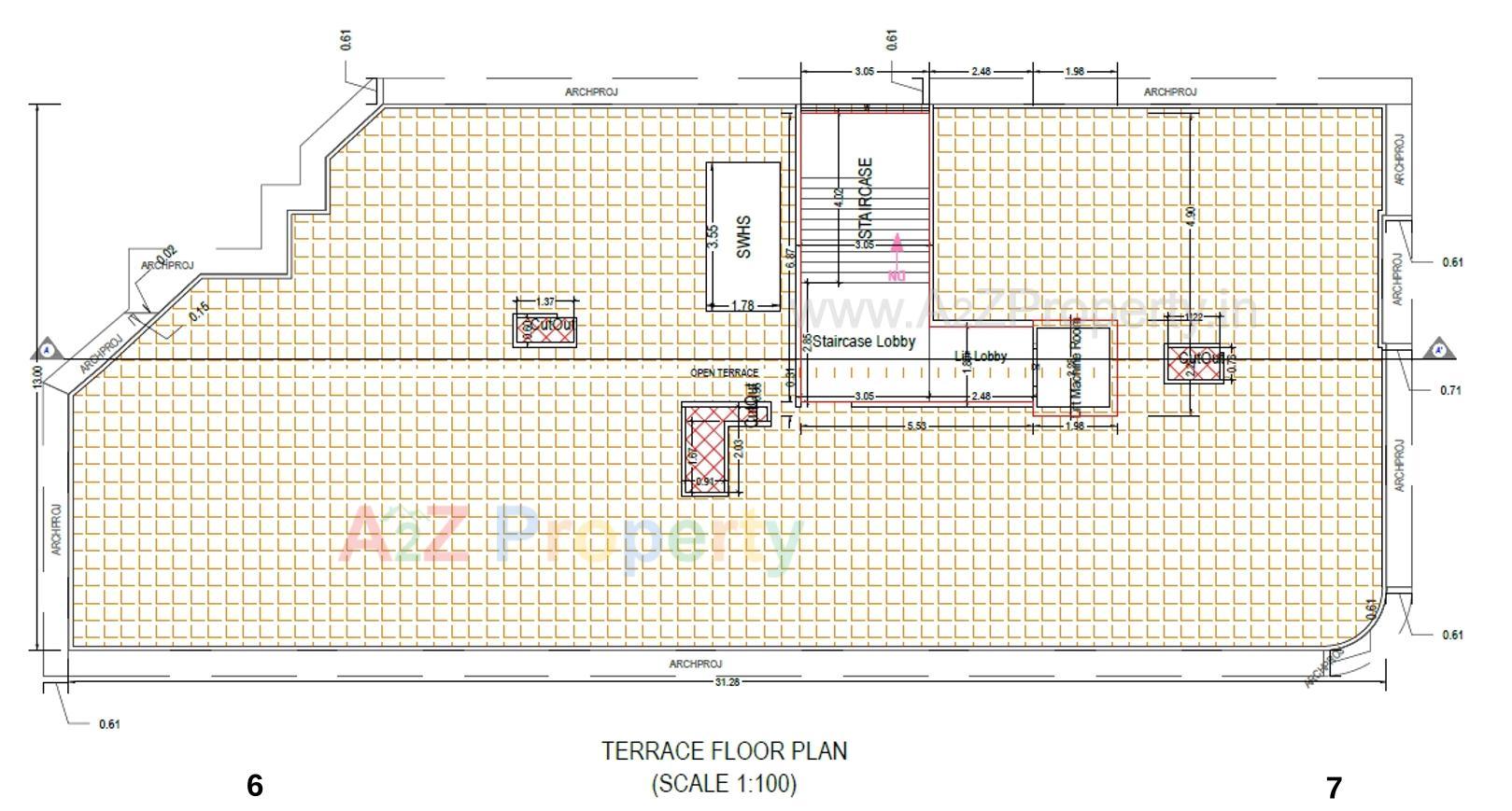 Layout of real estate project Vrajvan located at Zanzarda, Junagadh, Gujarat