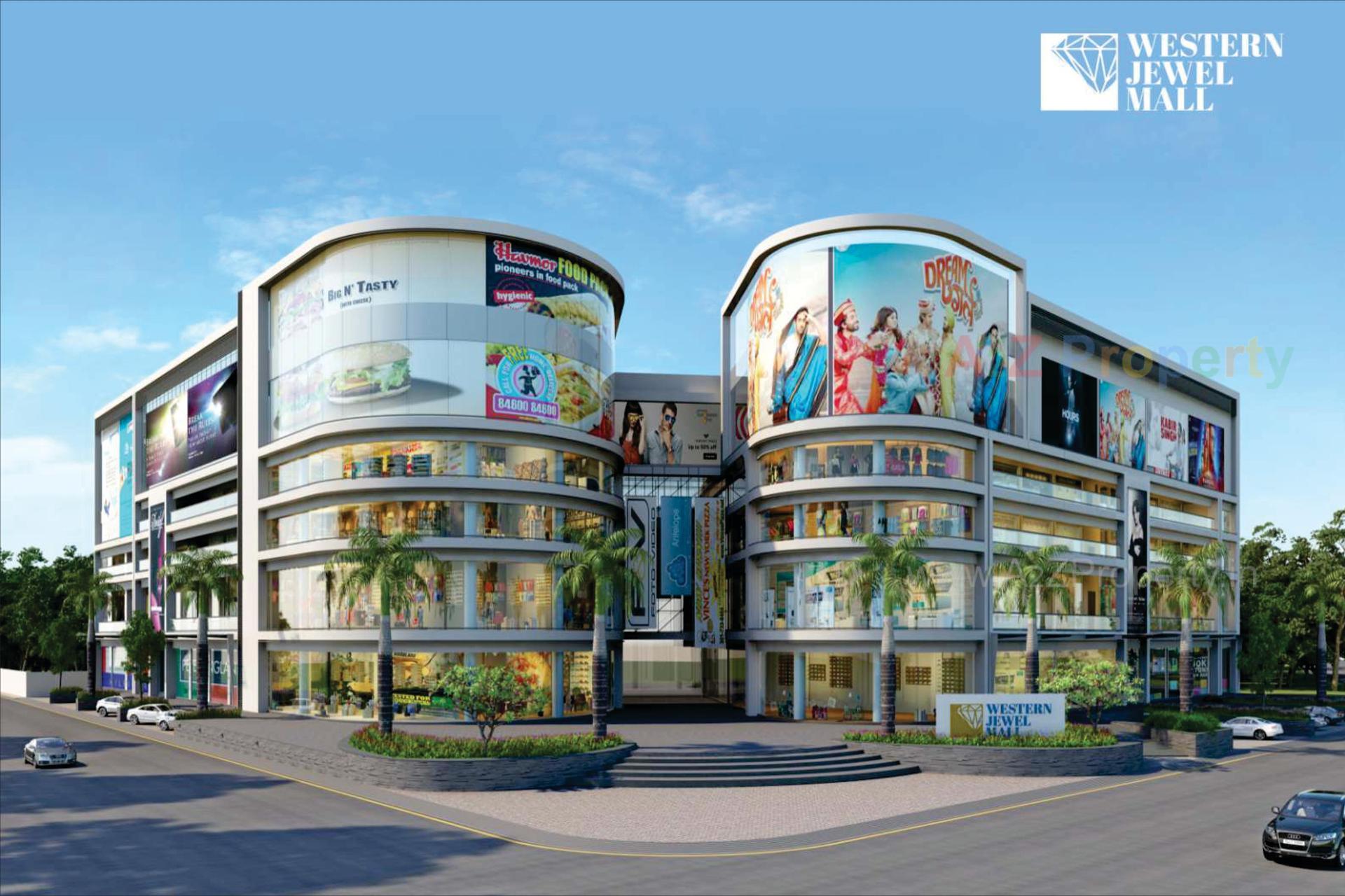 3D Elevation of real estate project Western Jewel Mall located at Junagadh, Junagadh, Gujarat