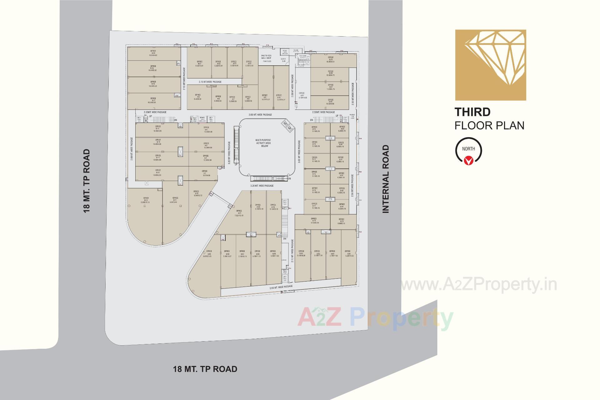 Layout of real estate project Western Jewel Mall located at Junagadh, Junagadh, Gujarat
