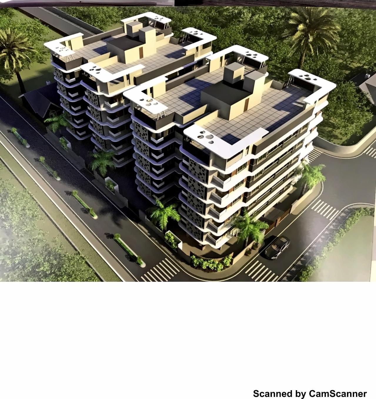 3D Elevation of real estate project White Rose located at Junagadh, Junagadh, Gujarat