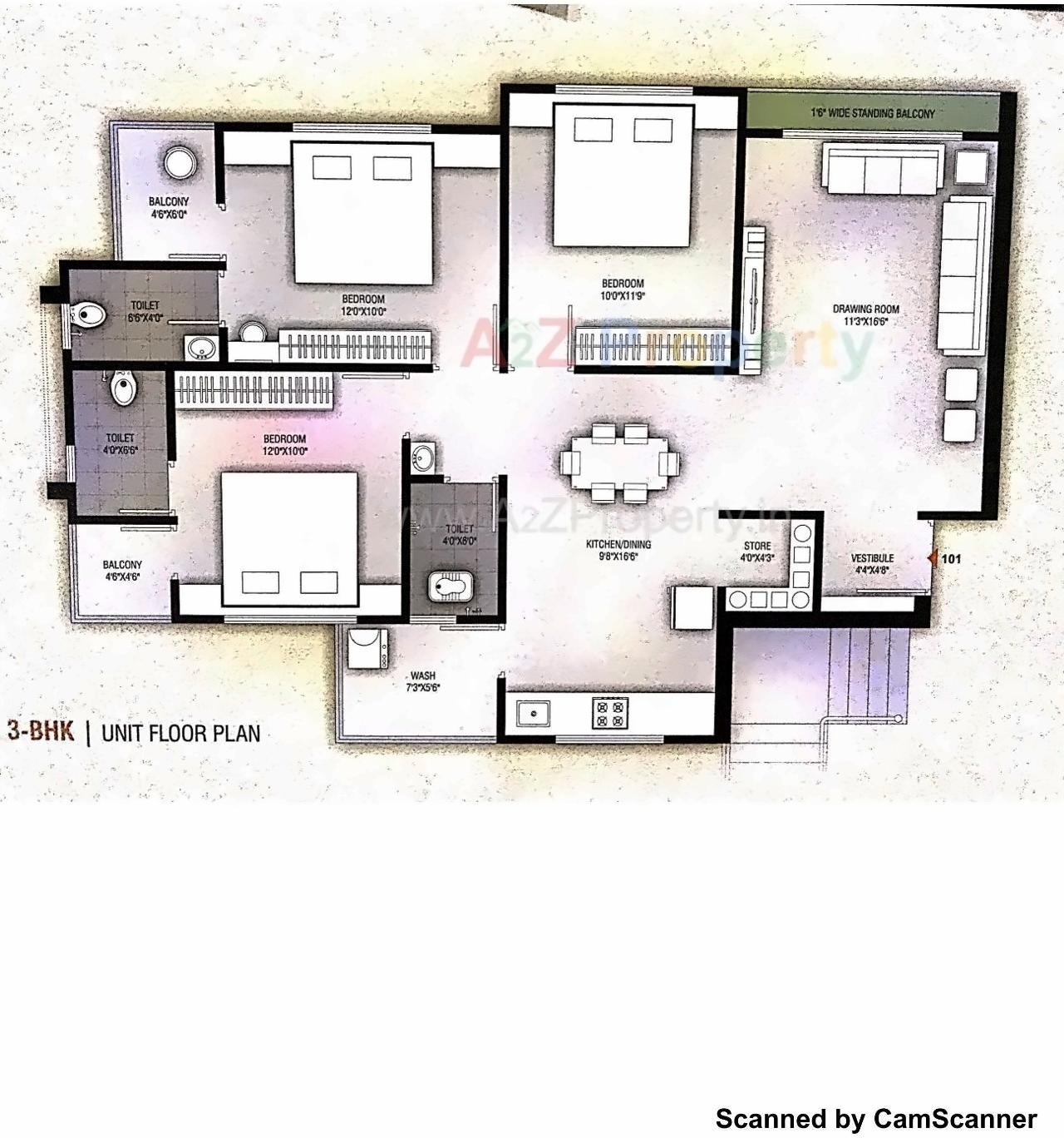 Layout of real estate project White Rose located at Junagadh, Junagadh, Gujarat