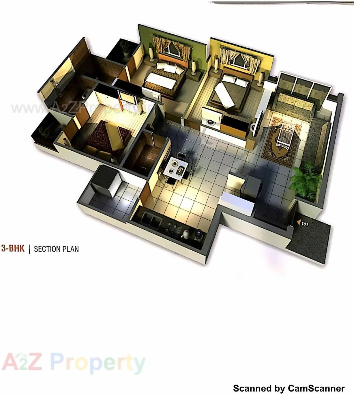 Layout of real estate project White Rose located at Junagadh, Junagadh, Gujarat