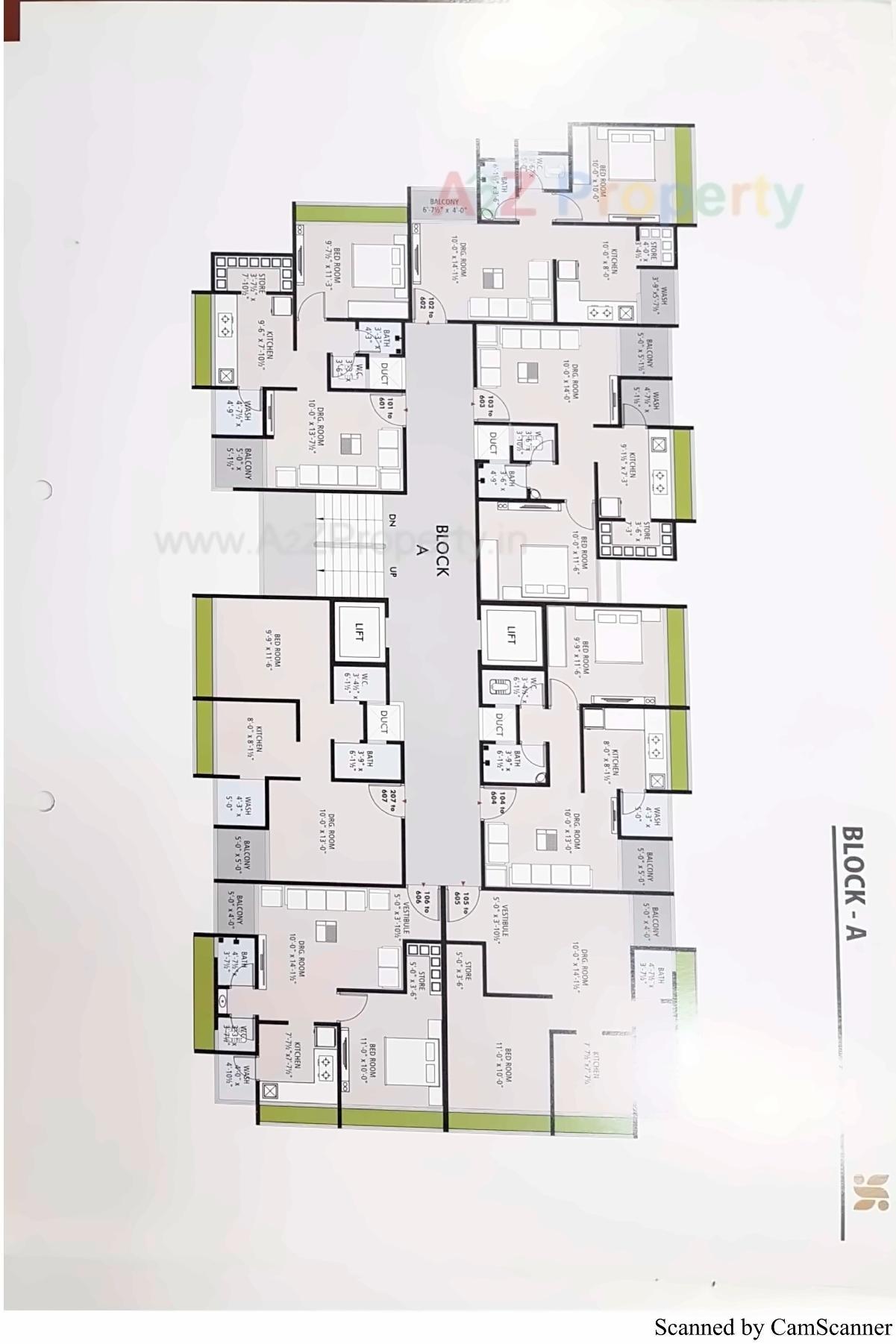 Layout of real estate project Akshar Residence located at Khatraj, Kheda, Gujarat