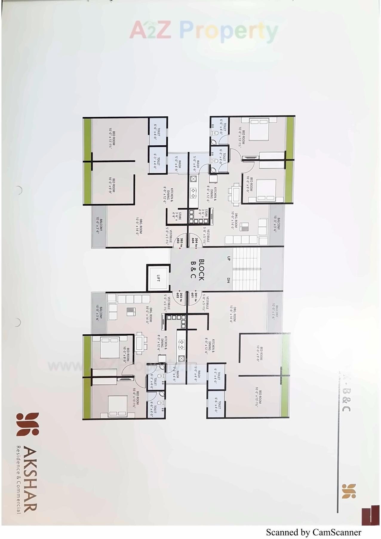 Layout of real estate project Akshar Residence located at Khatraj, Kheda, Gujarat