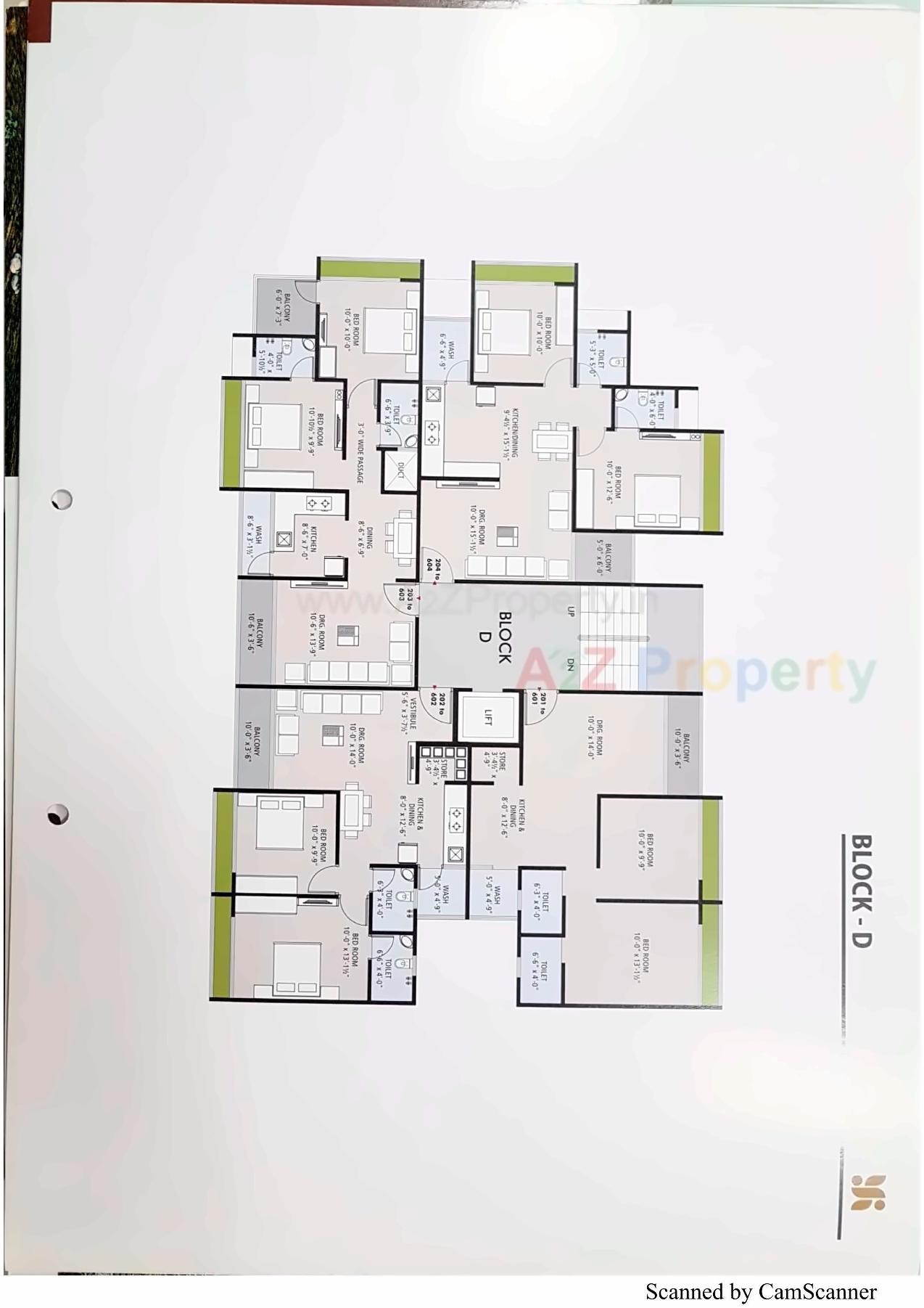 Layout of real estate project Akshar Residence located at Khatraj, Kheda, Gujarat