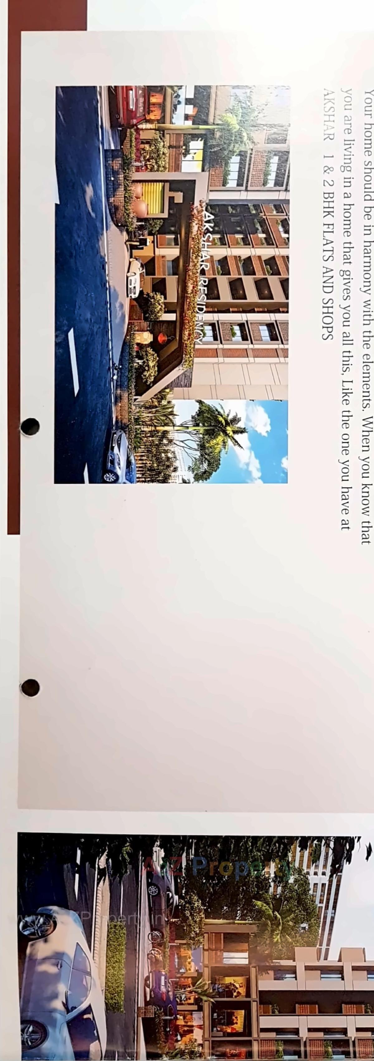 3D Elevation of real estate project Akshar Residence located at Khatraj, Kheda, Gujarat