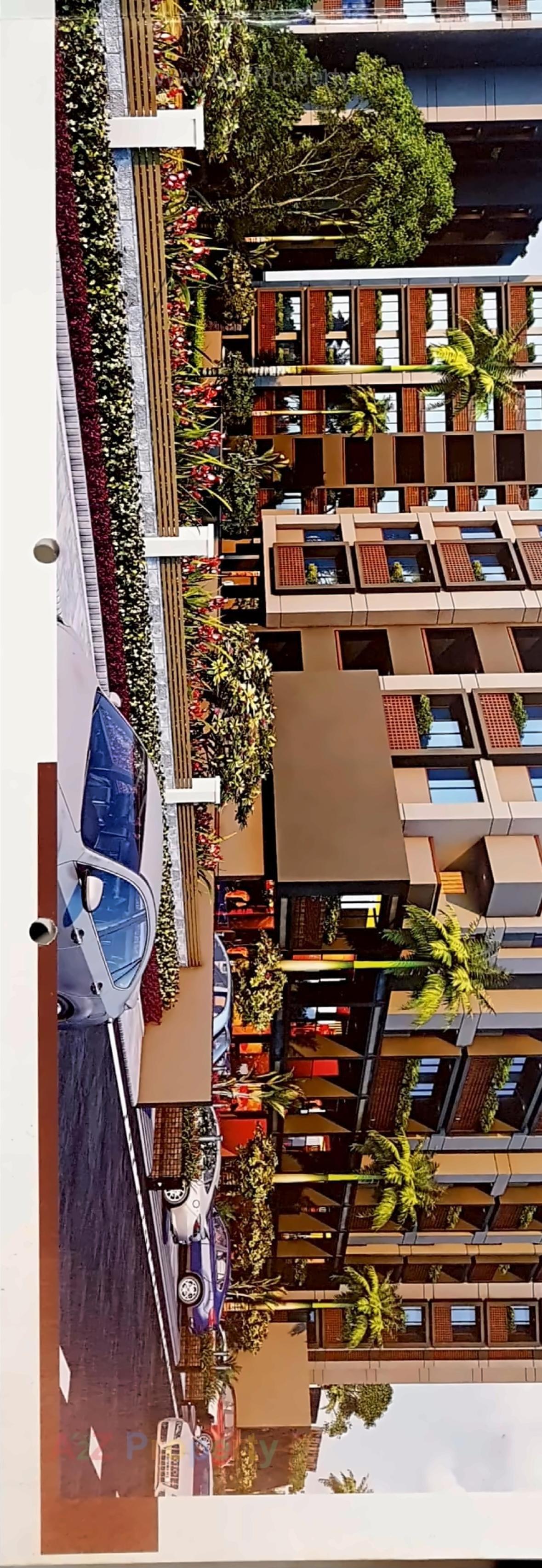 3D Elevation of real estate project Akshar Residence located at Khatraj, Kheda, Gujarat