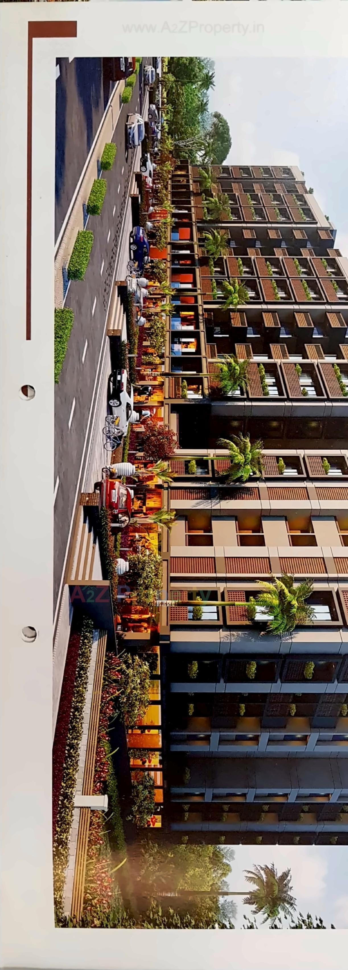 3D Elevation of real estate project Akshar Residence located at Khatraj, Kheda, Gujarat