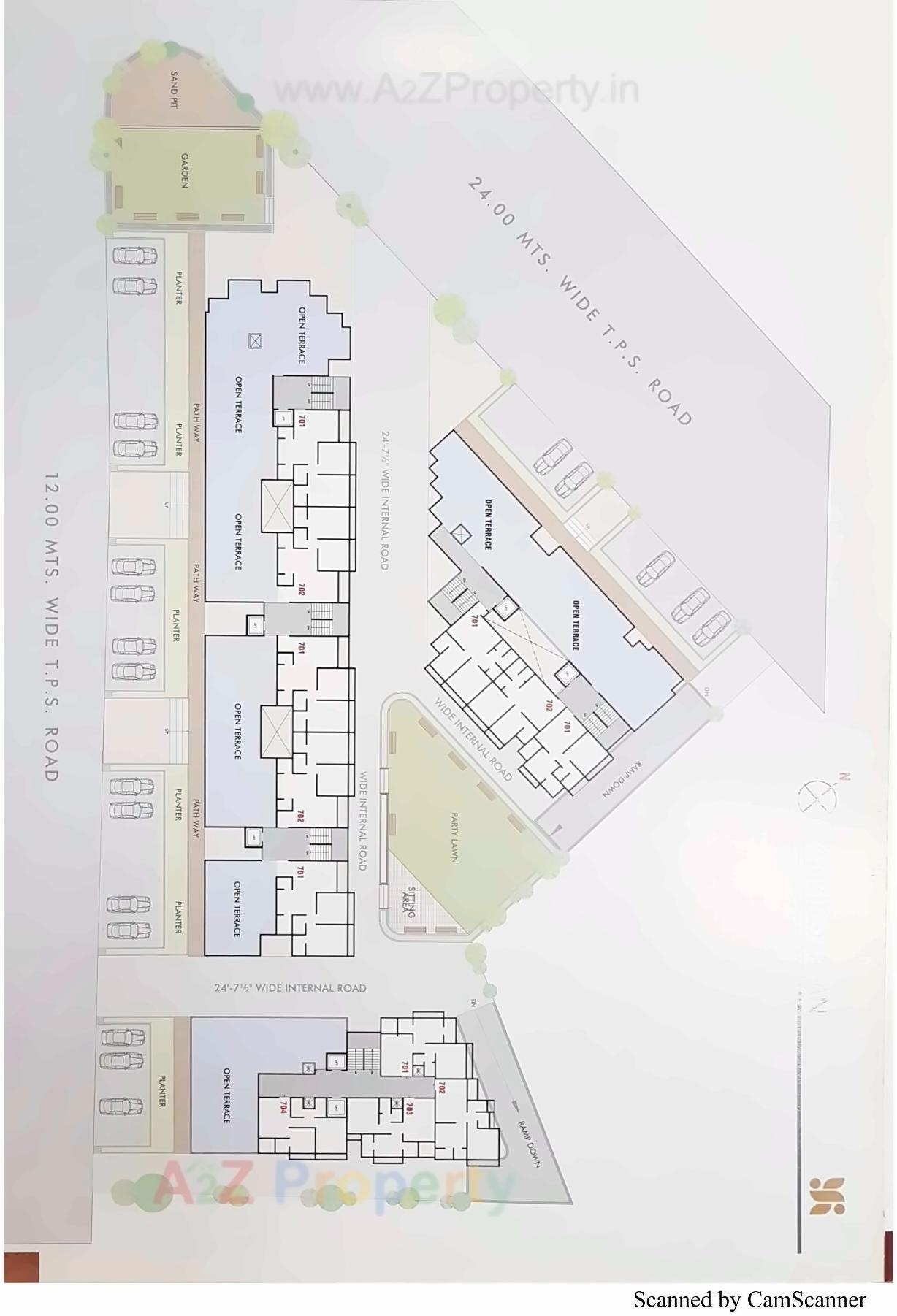 Layout of real estate project Akshar Residence located at Khatraj, Kheda, Gujarat