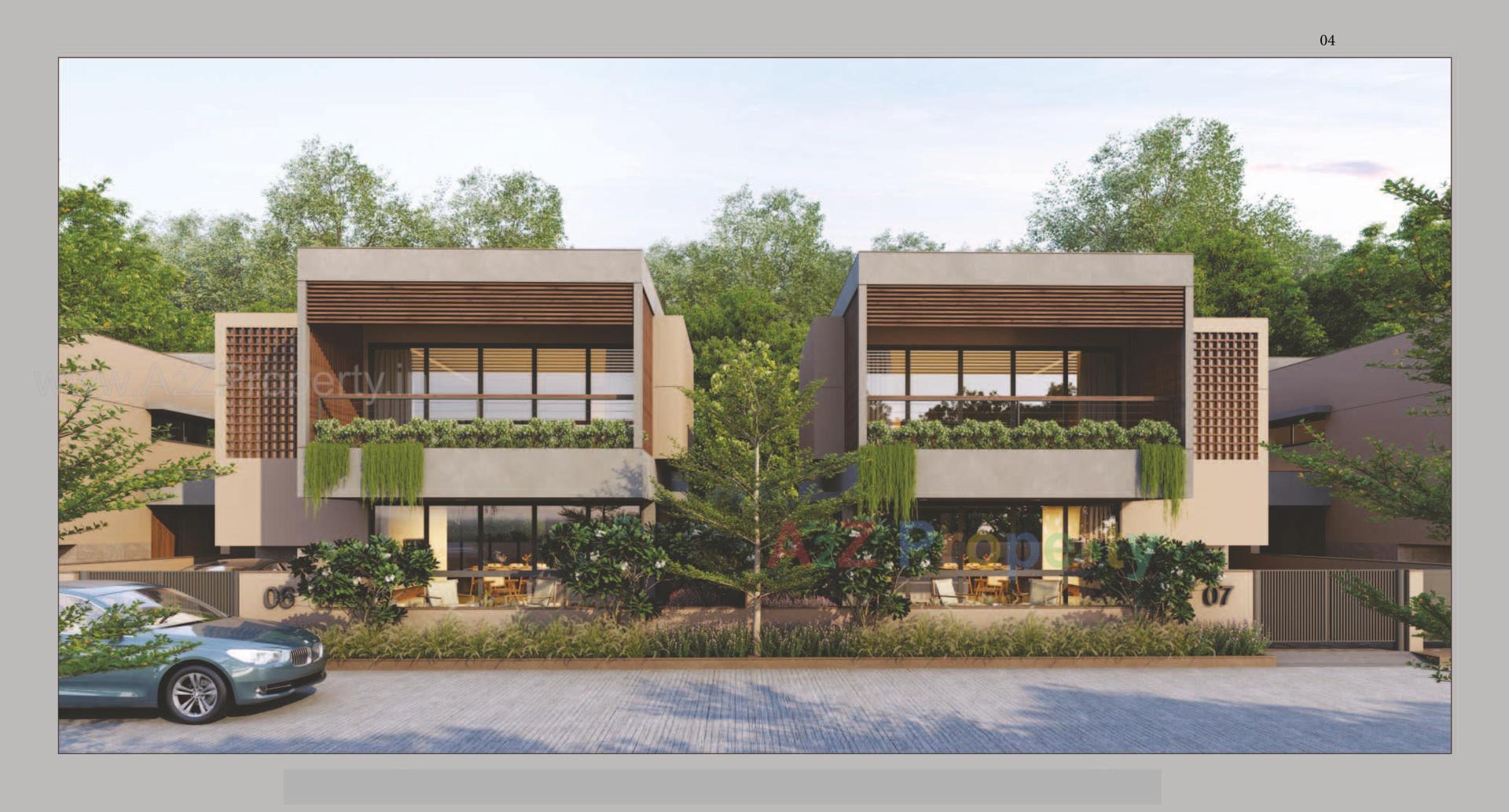 3D Elevation of real estate project Aurika Greens located at Raska, Kheda, Gujarat