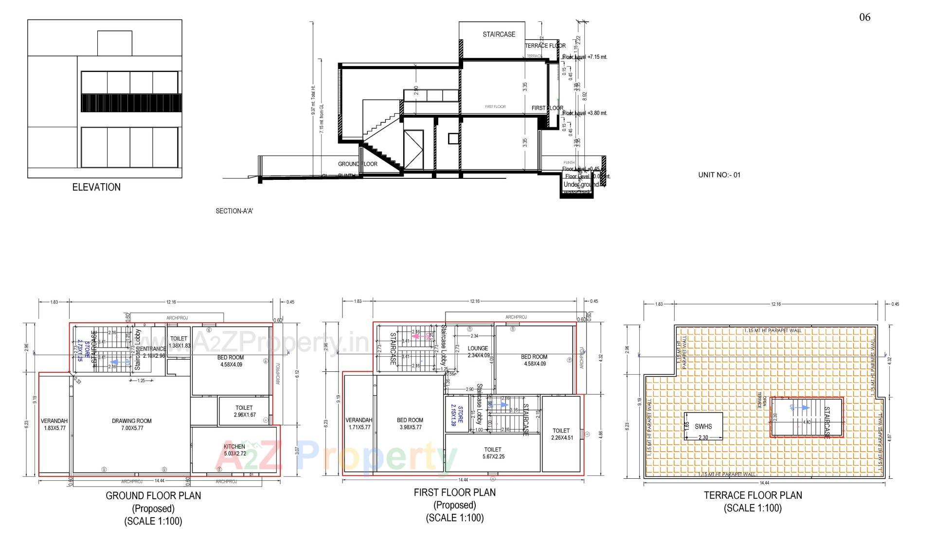 Layout of real estate project Aurika Greens located at Raska, Kheda, Gujarat