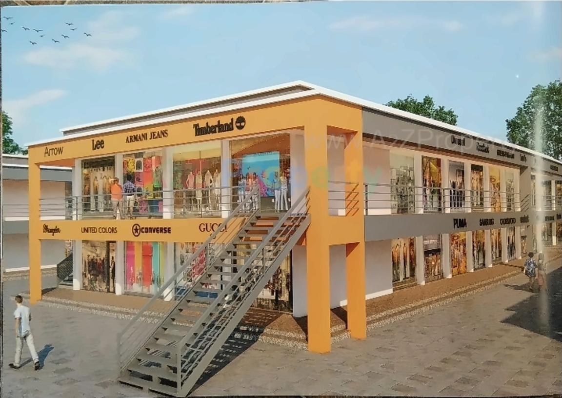 3D Elevation of real estate project City Center located at Matar, Kheda, Gujarat