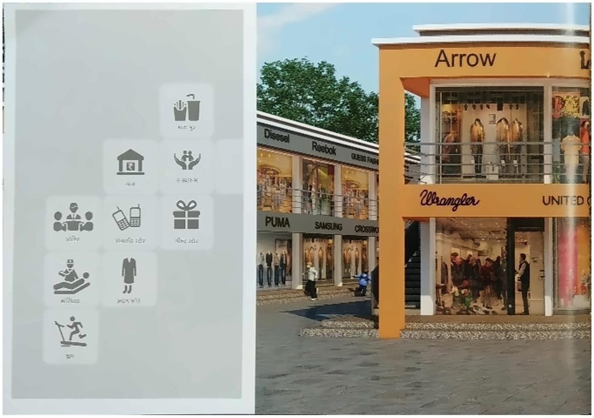 Layout of real estate project City Center located at Matar, Kheda, Gujarat