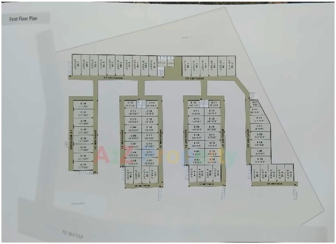 Layout of real estate project City Center located at Matar, Kheda, Gujarat