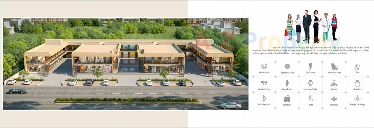 3D Elevation of real estate project City Point located at Kheda, Kheda, Gujarat